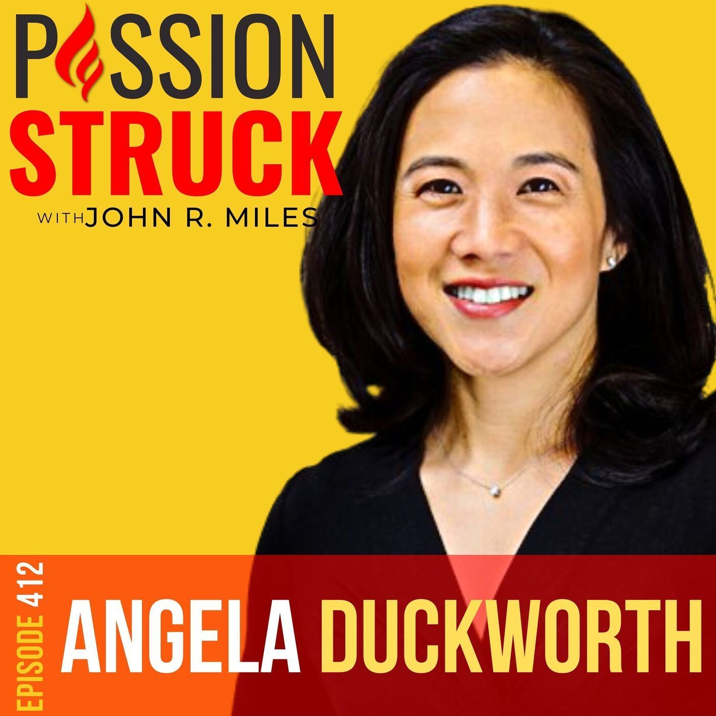 Angela Duckworth on the Keys to Achieving Long Term Success in Life EP 412 episode artwork