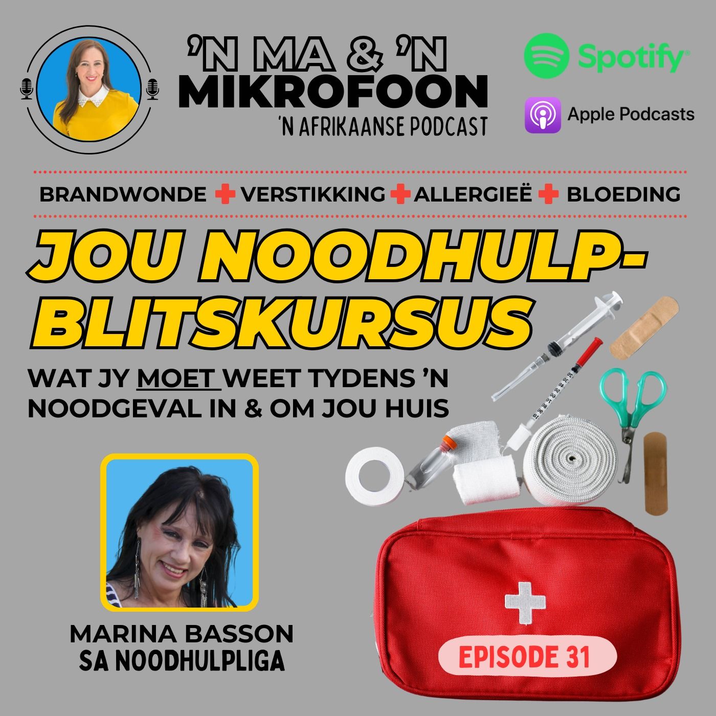 Noodhulp-Blitskursus: Wat jy moet Weet tydens 'n Noodgeval by jou Huis\ First Aid Crash Course: What You Need to Know During an Emergency at Home
