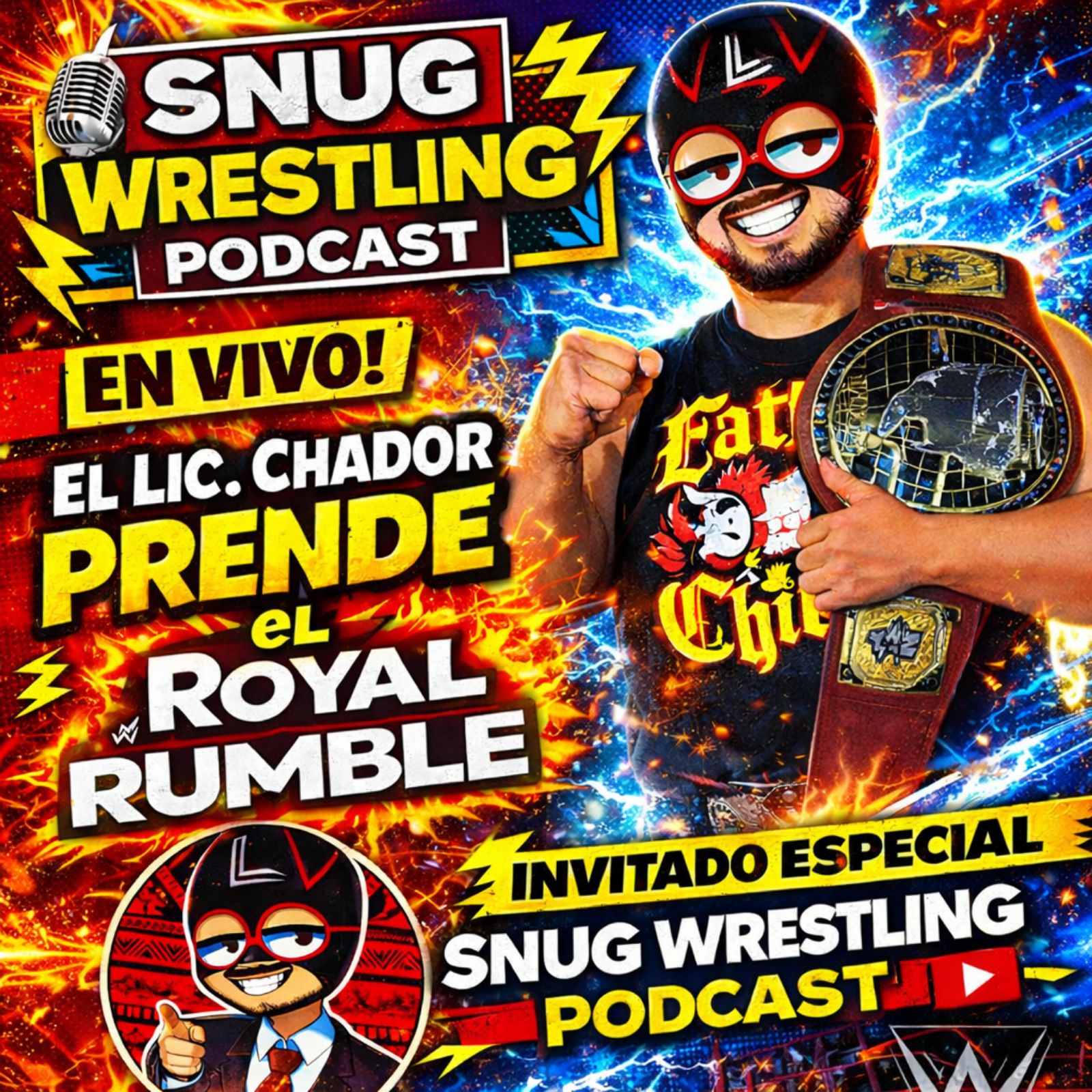 El Lic. Chador llega a Snug Wrestling: Lucha, Risas y Royal Rumble