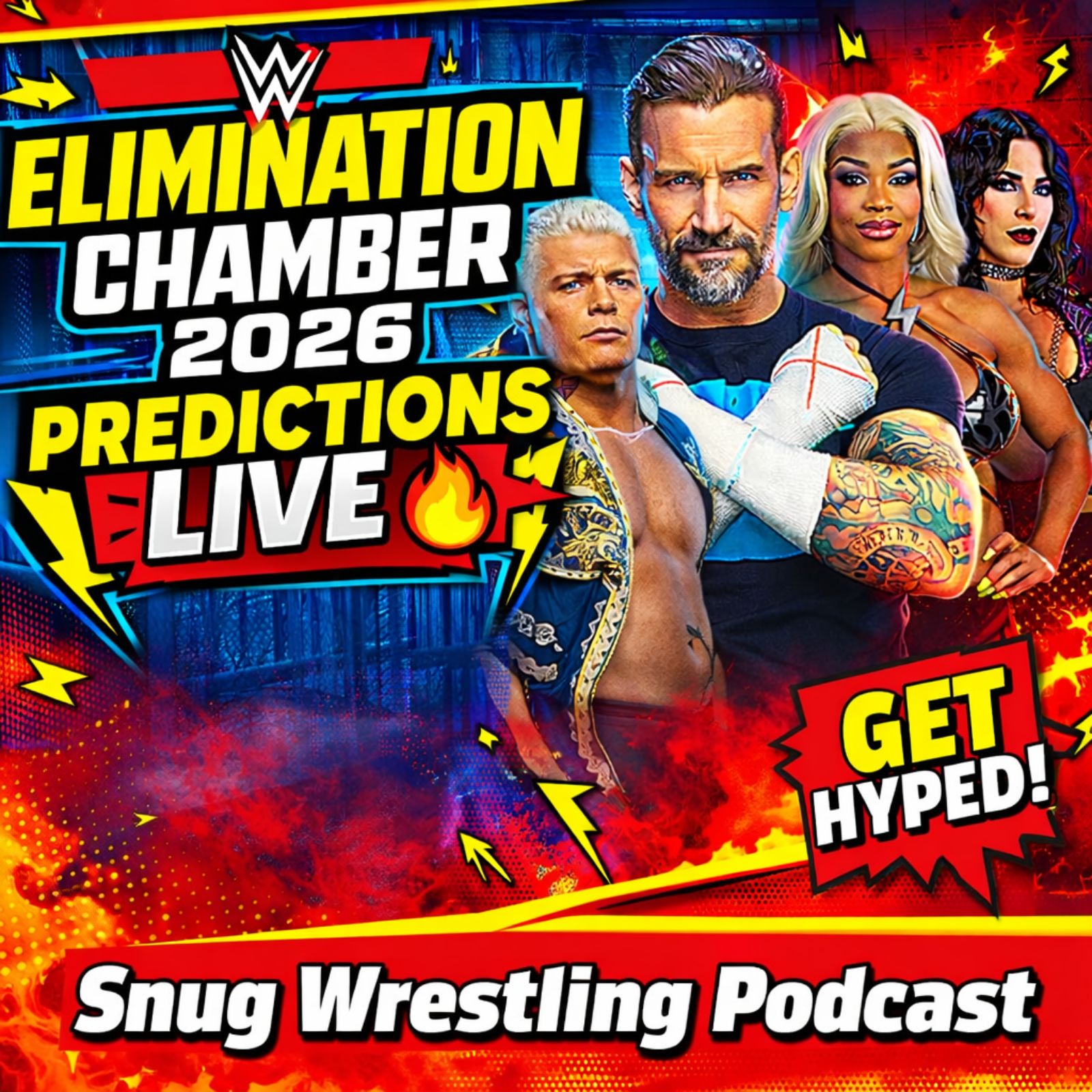 WWE Elimination Chamber 2026 Predictions episode artwork