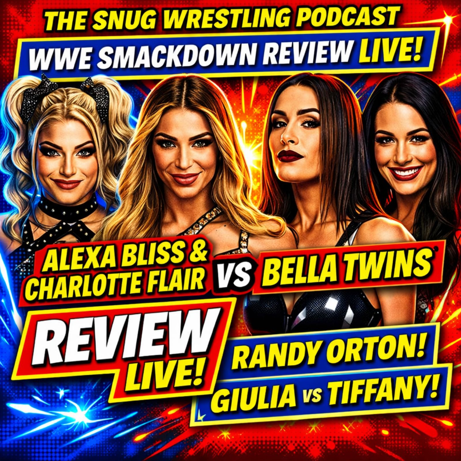 WWE SmackDown Review | Bella Twins vs Alexa Bliss & Charlotte Flair, Randy Orton, Giulia vs Tiffany