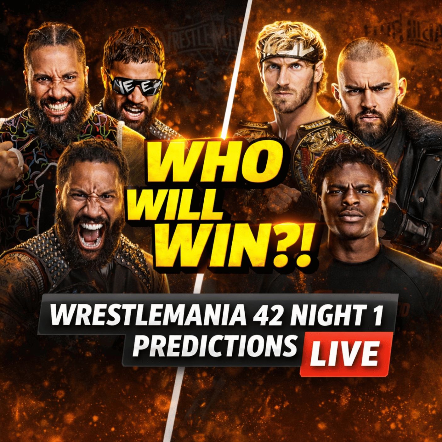 WrestleMania 42 Night 1 Predictions | Cody Rhodes vs Randy Orton, Rollins vs Gunther