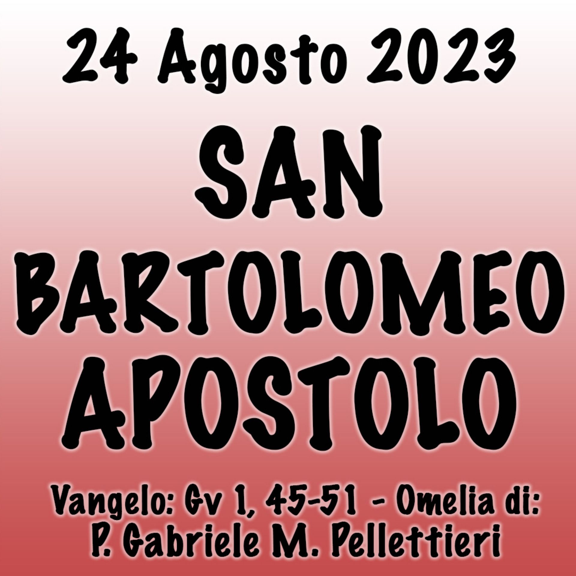 Omelia 24 Agosto 2023, SAN BARTOLOMEO APOSTOLO episode artwork