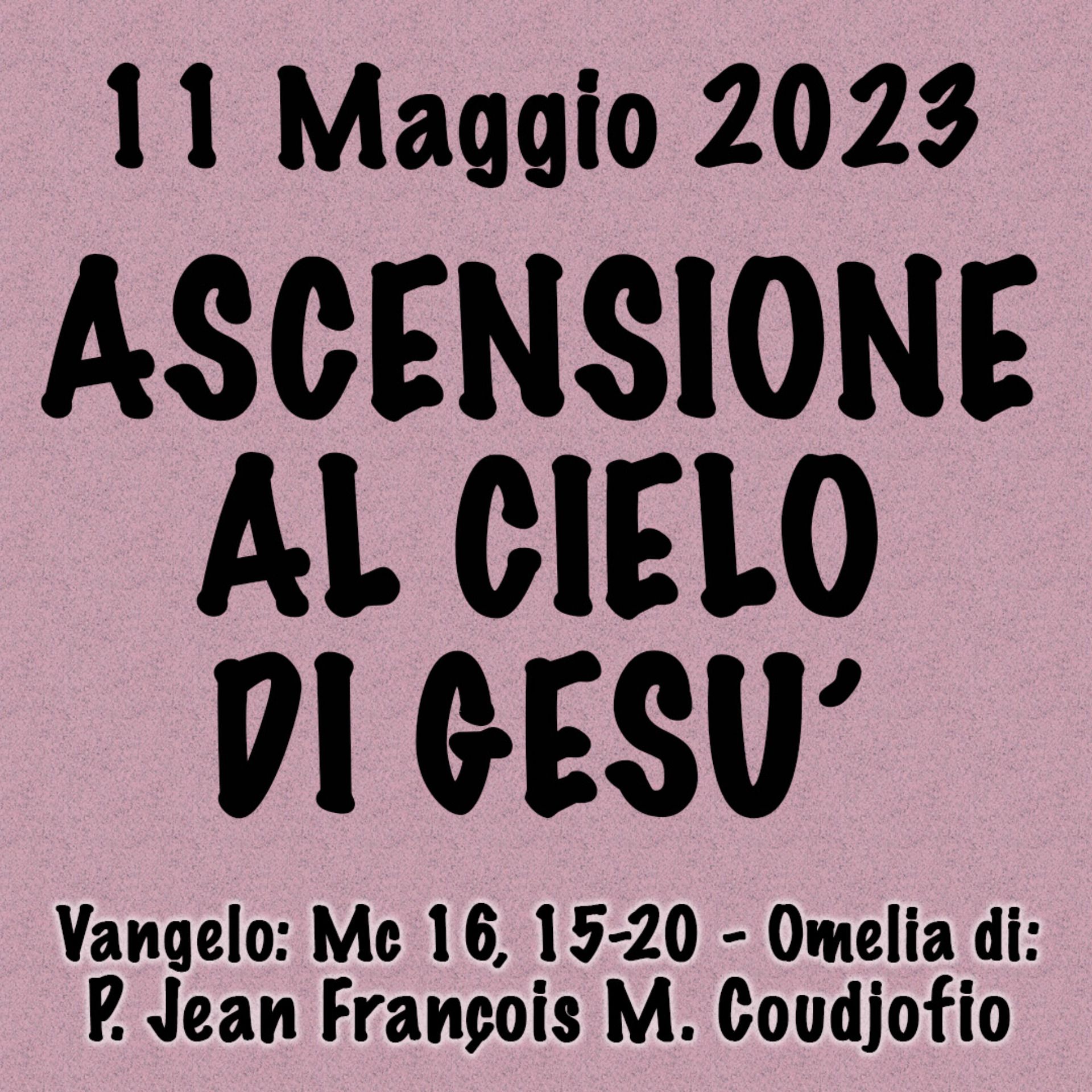 Omelia 11 Maggio 2024, ASCENSIONE AL CIELO DI GESÙ episode artwork
