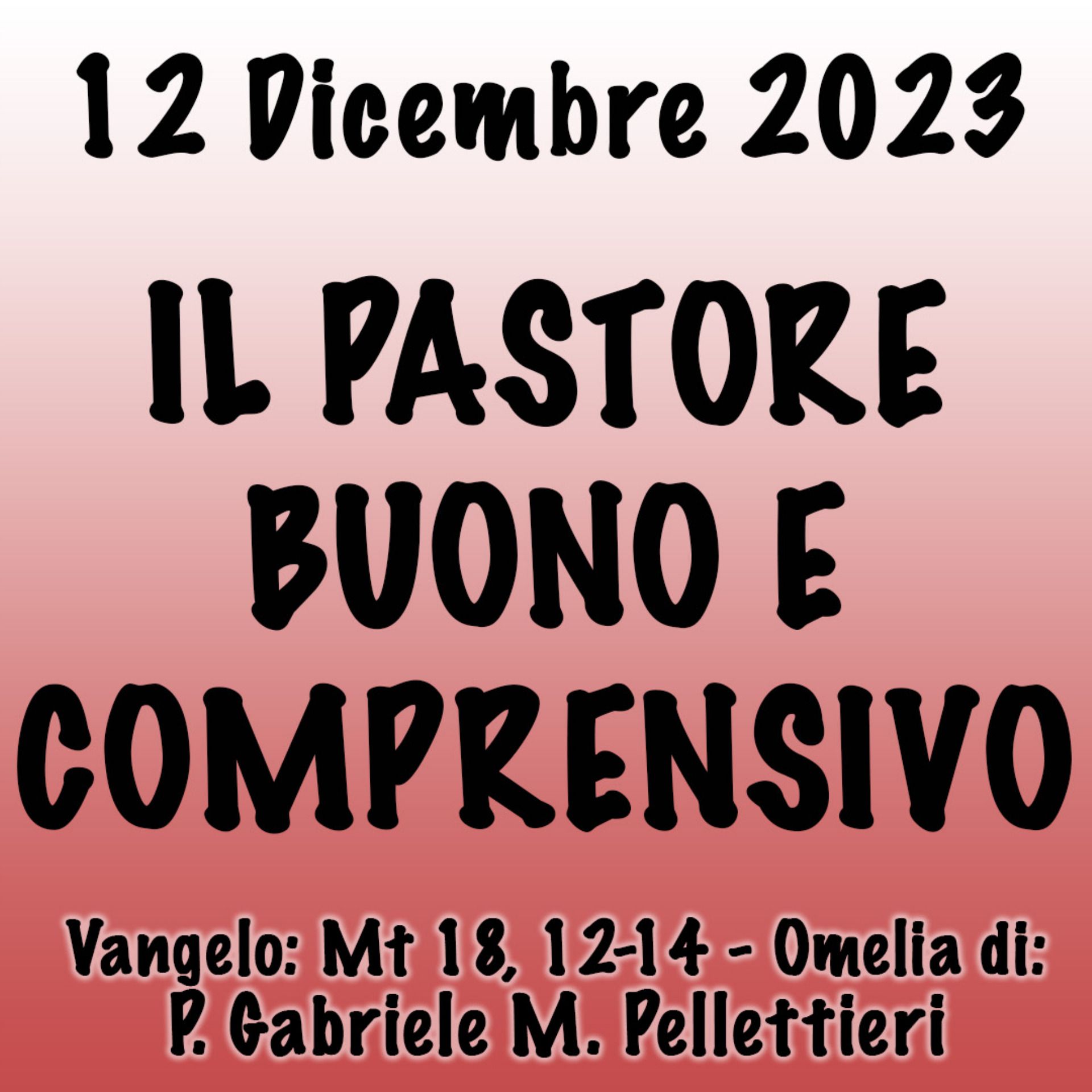 Omelia 12 Dicembre 2023, IL PASTORE BUONO E COMPRENSIVO episode artwork