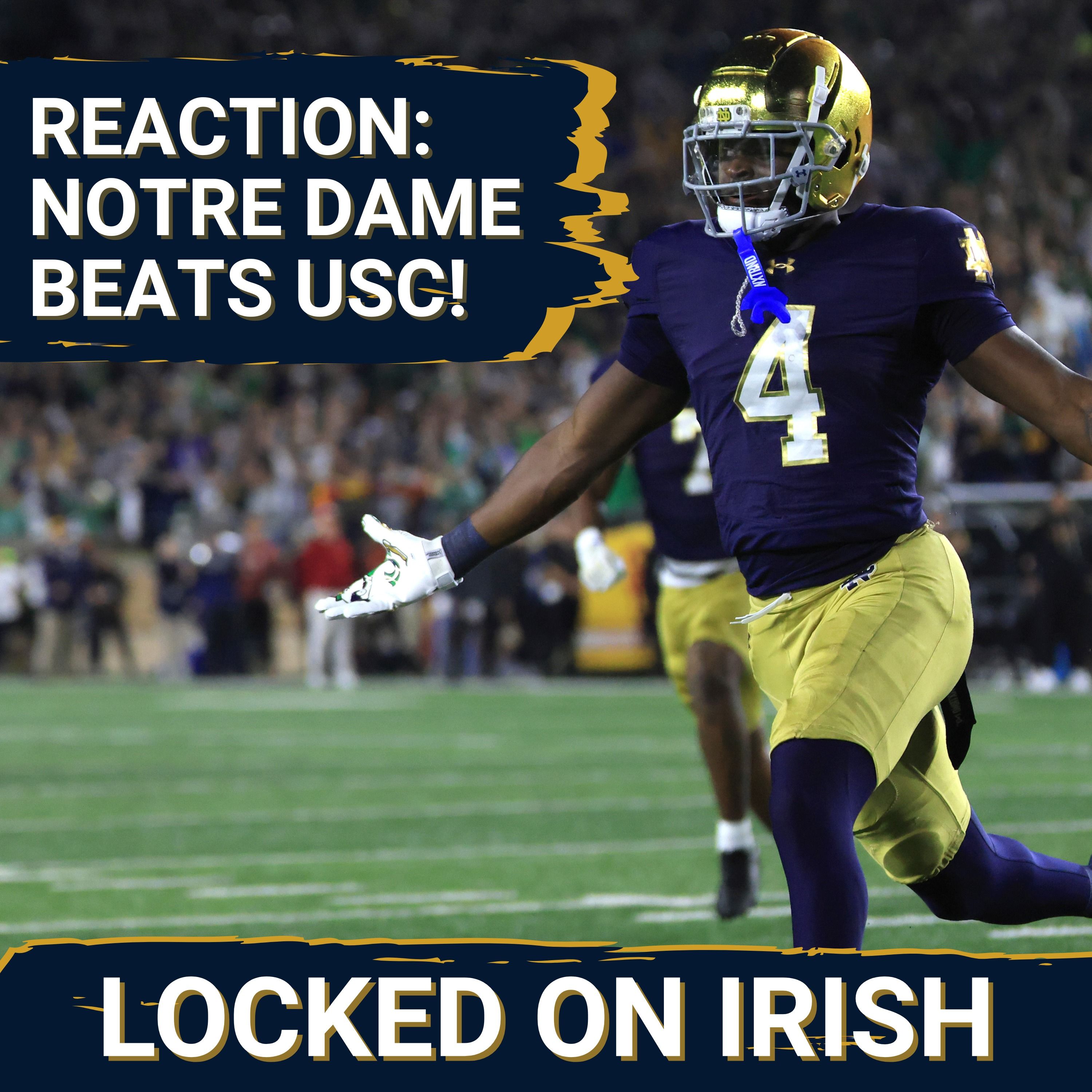 REACTION: Notre Dame Runs Over USC 34-24 | SUNDAY NIGHT LIVE