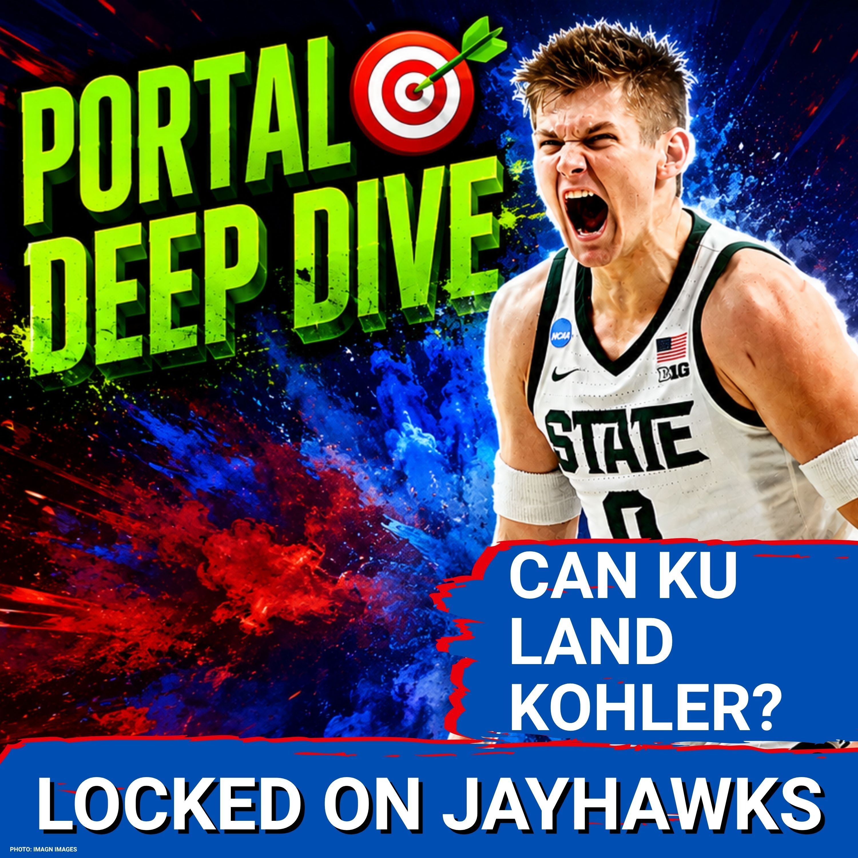JAYHAWKS PORTAL TARGET: Jaxon Kohler EMERGES as Option for Kansas - Can They Beat BYU & Kentucky? episode artwork