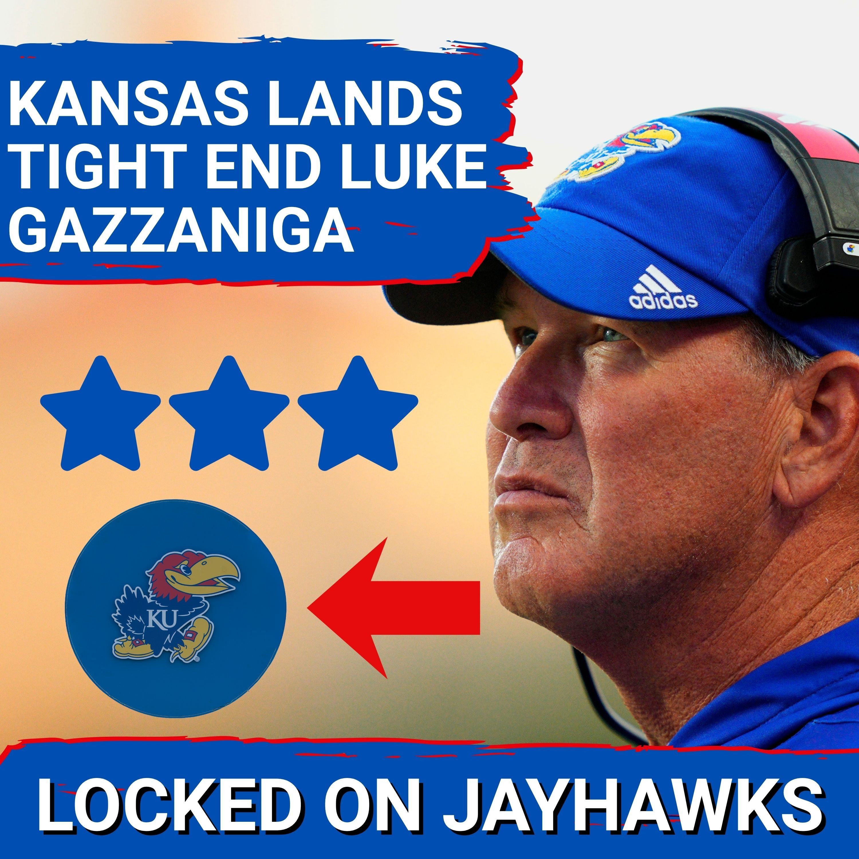 UNDERRATED GEM: Kansas Jayhawks Land 3-Star Luke Gazzaniga, Steal 2027 Tight End Recruit Over Utah, SMU