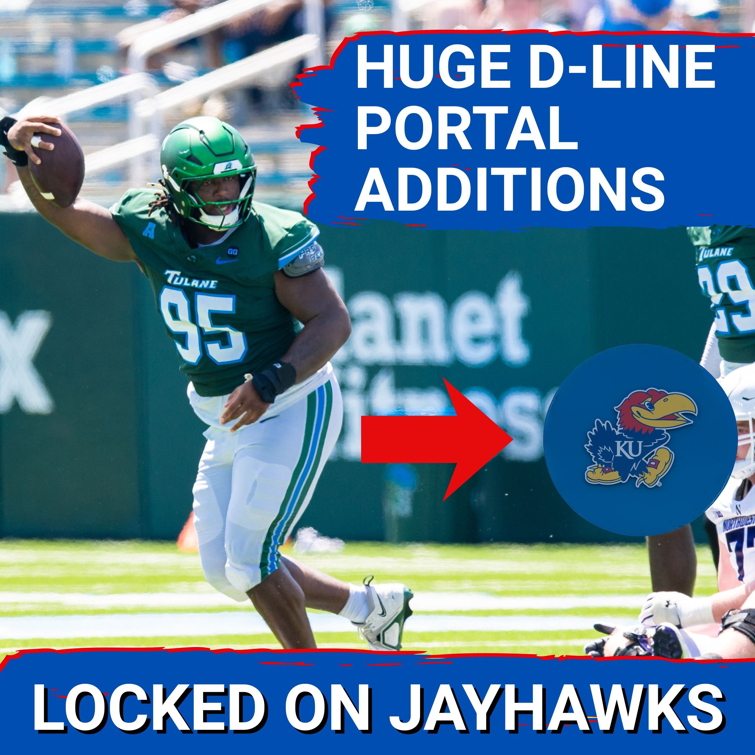 POWERFUL Tulane DT Tre'Von McAlpine Transfers to KANSAS | Is Jayhawks D-Line the Team's BEST UNIT?
