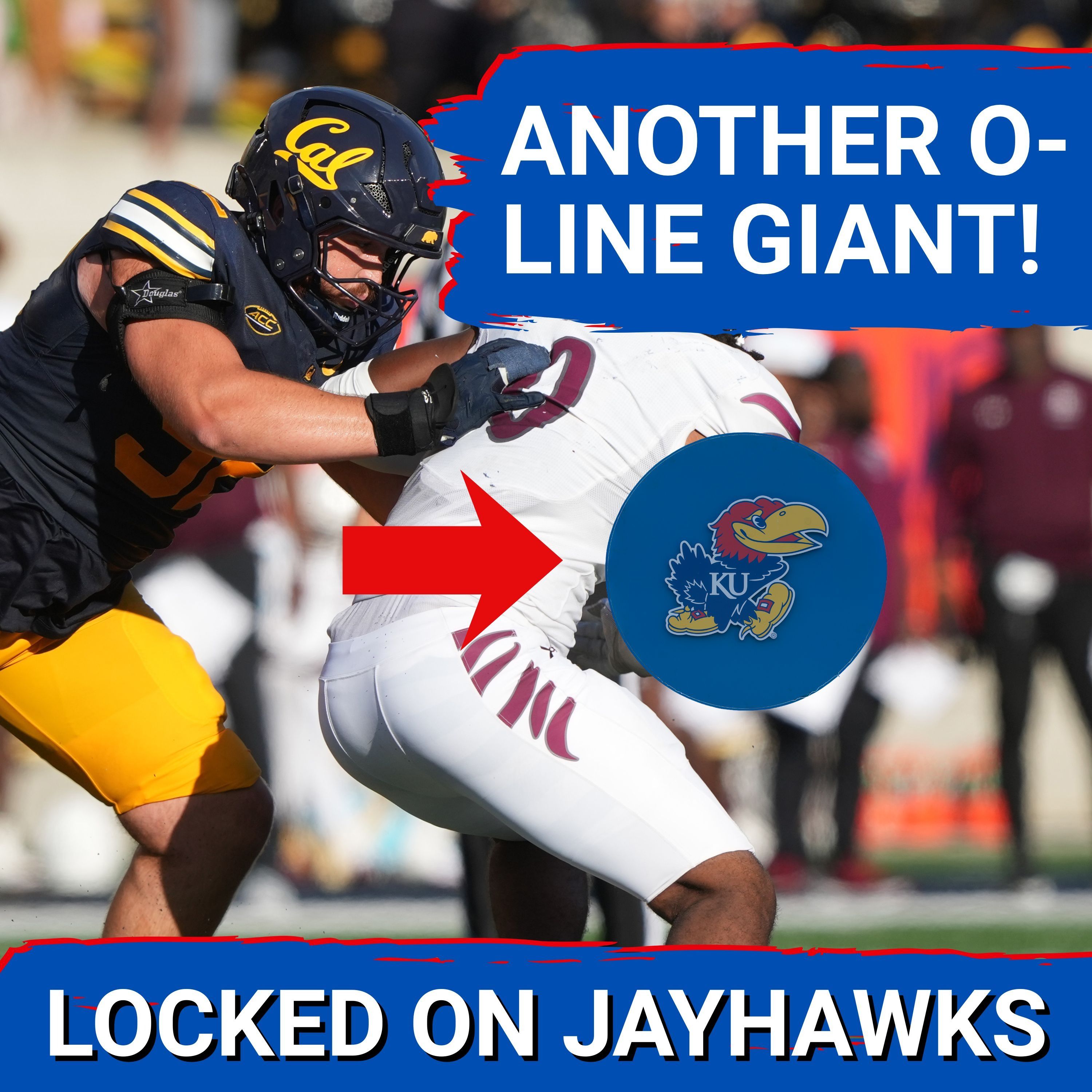 GIANTS: Kansas Jayhawks ADD Massive Nick Morrow from Cal as Offensive Line Looks LARGE for 2026