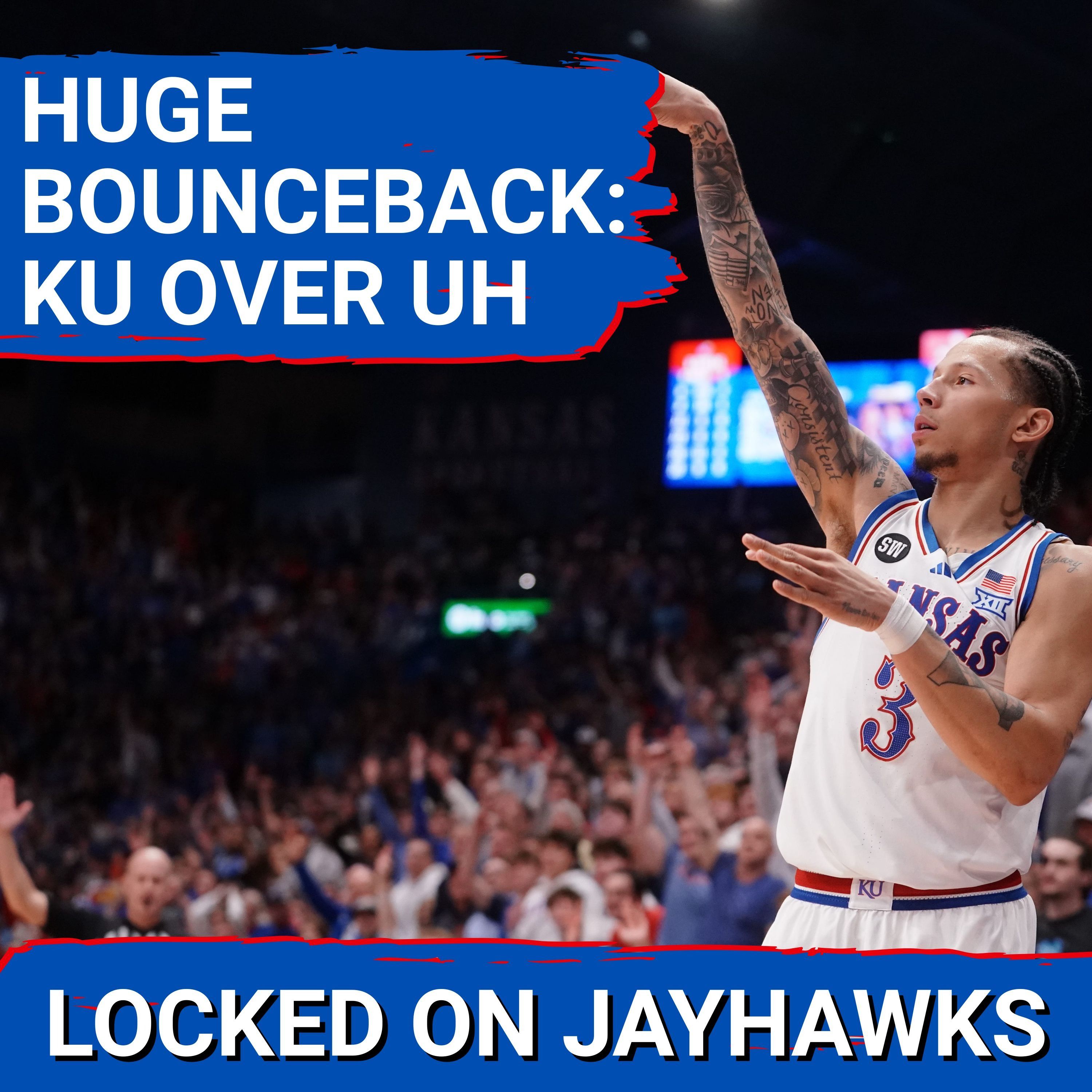 HUGE BOUNCEBACK: Kansas Jayhawks Roll Houston Cougars Behind Tre White | Postgame RECAP