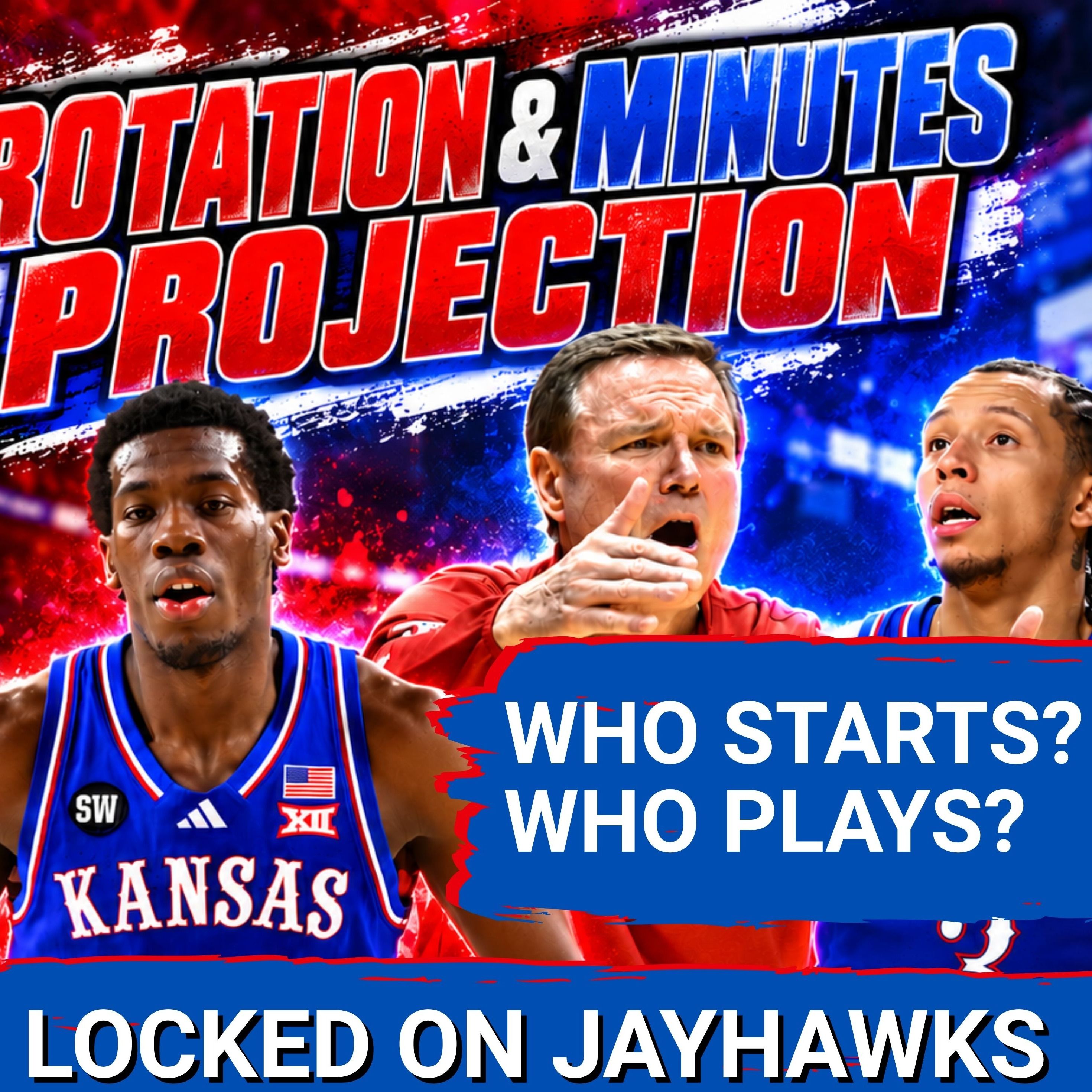 SHAKEUP: Melvin Council & Tre White Change Starting 5, Rotation & Minutes for Kansas Jayhawks Lineup