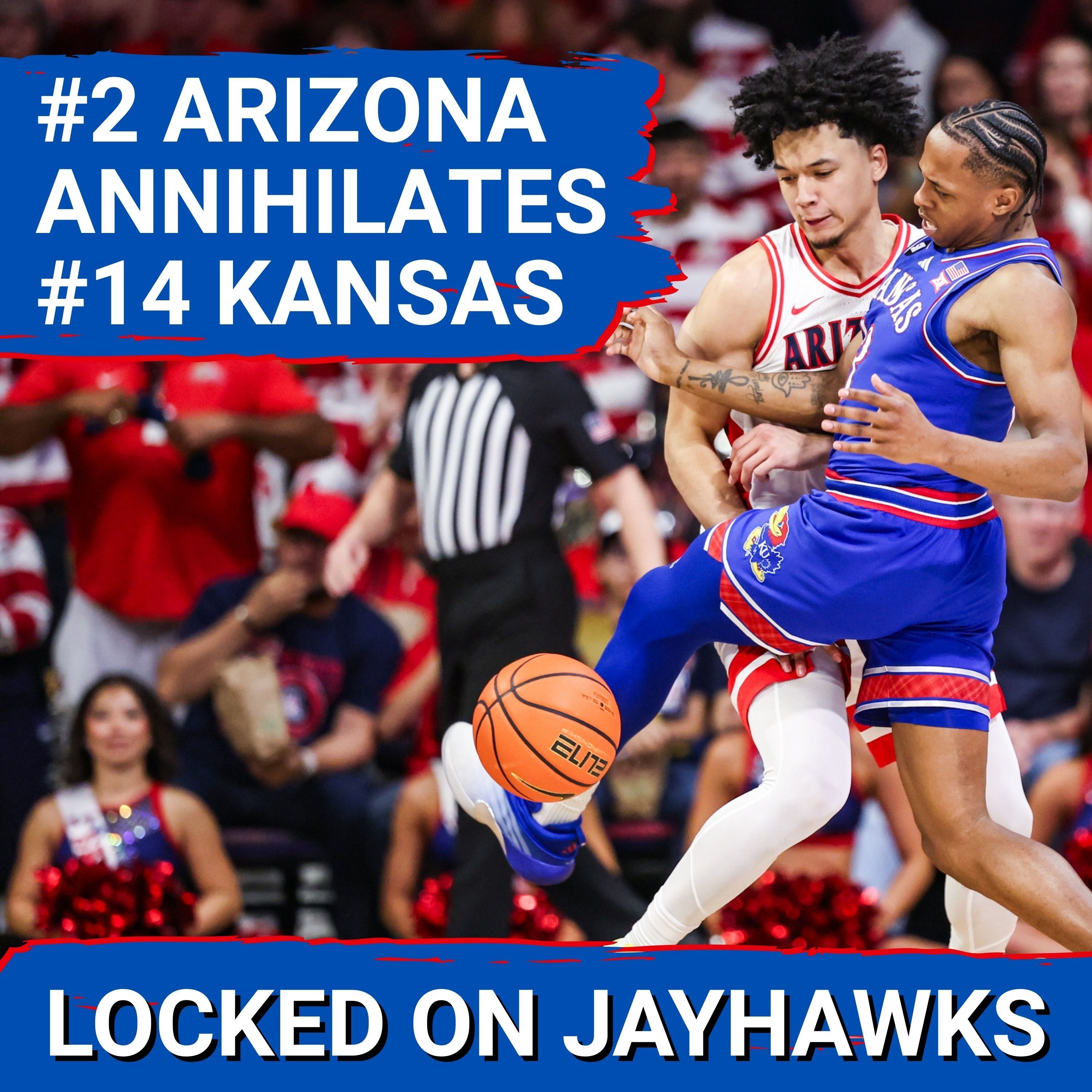 ARIZONA ANNIHILATION: Jayhawks STRUGGLE in Loss to Wildcats Despite 24 Points from Darryn Peterson