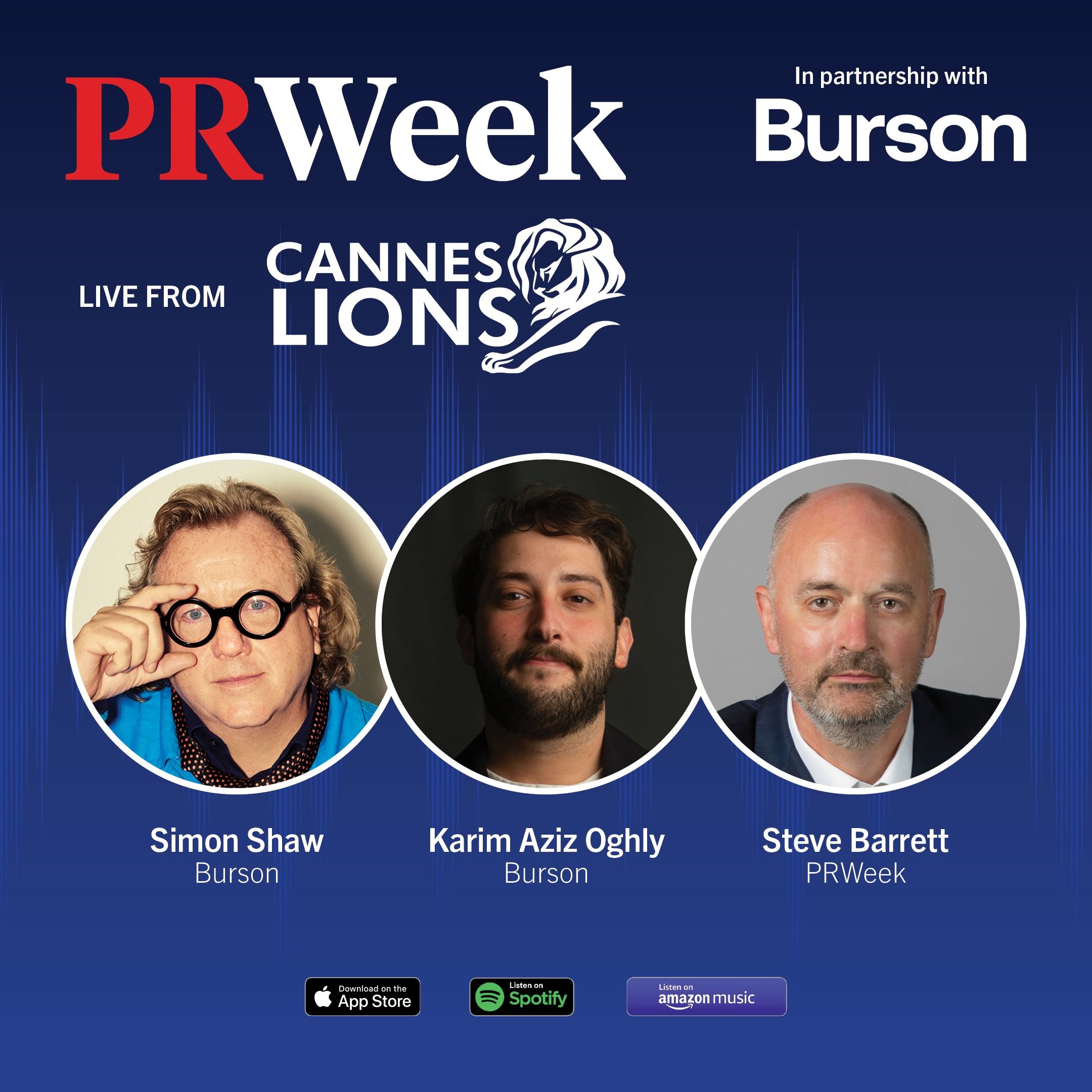 Creativity at scale, a podcast sponsored by Burson episode artwork