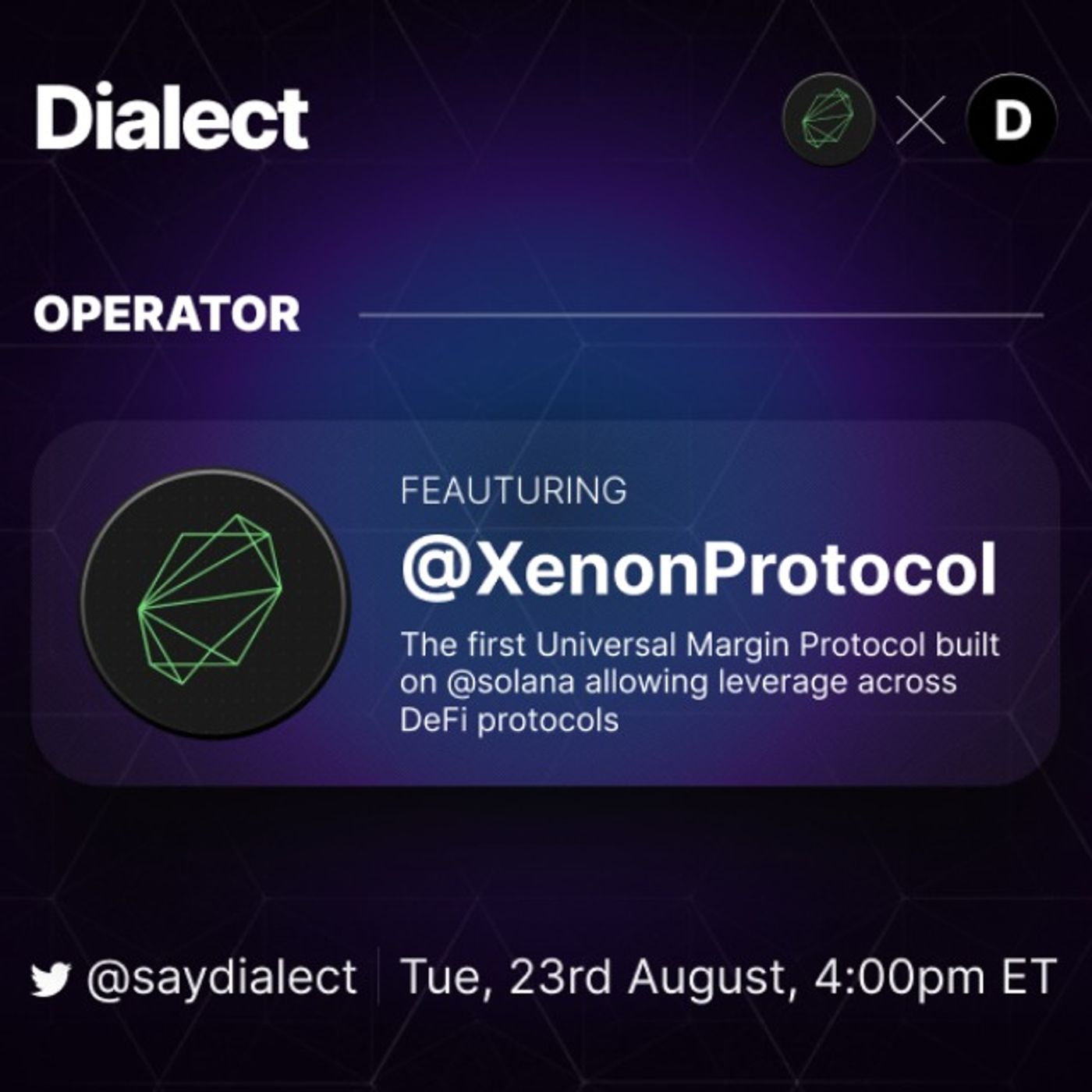 OPERATOR: @XenonProtocol