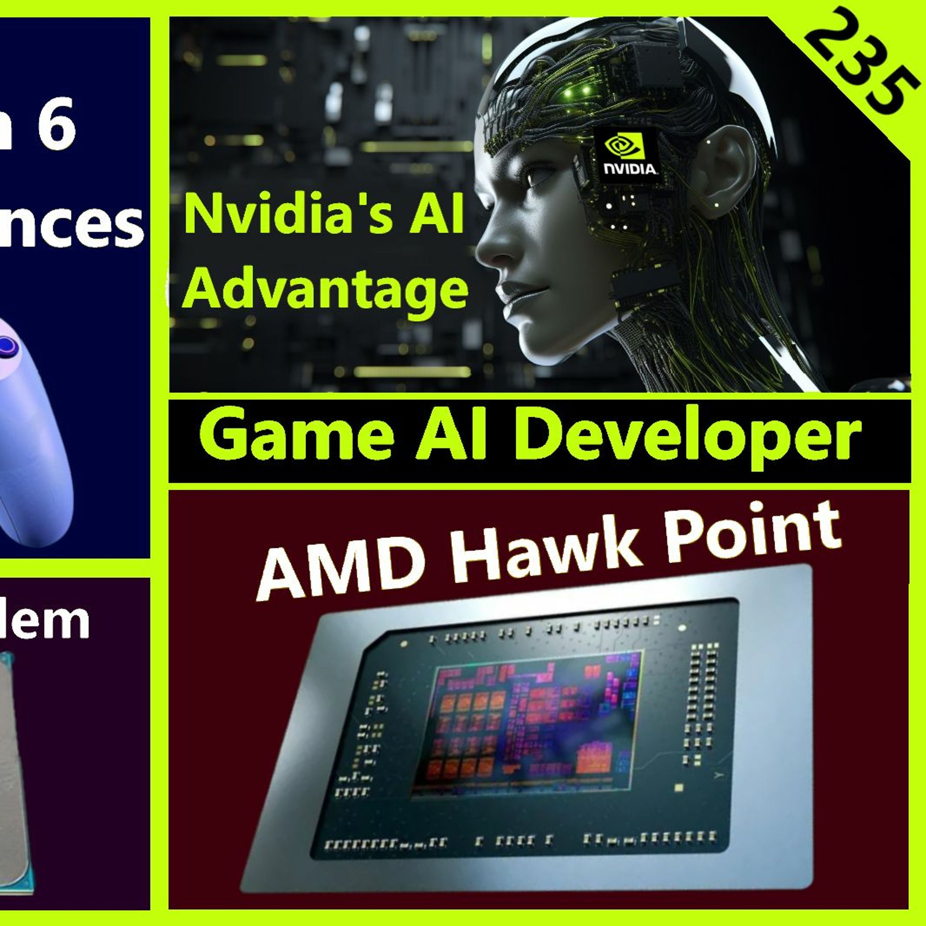 235. PlayStation 6 AI, Nvidia, AMD Hawk Point, Intel Meteor Lake | Game AI Developer