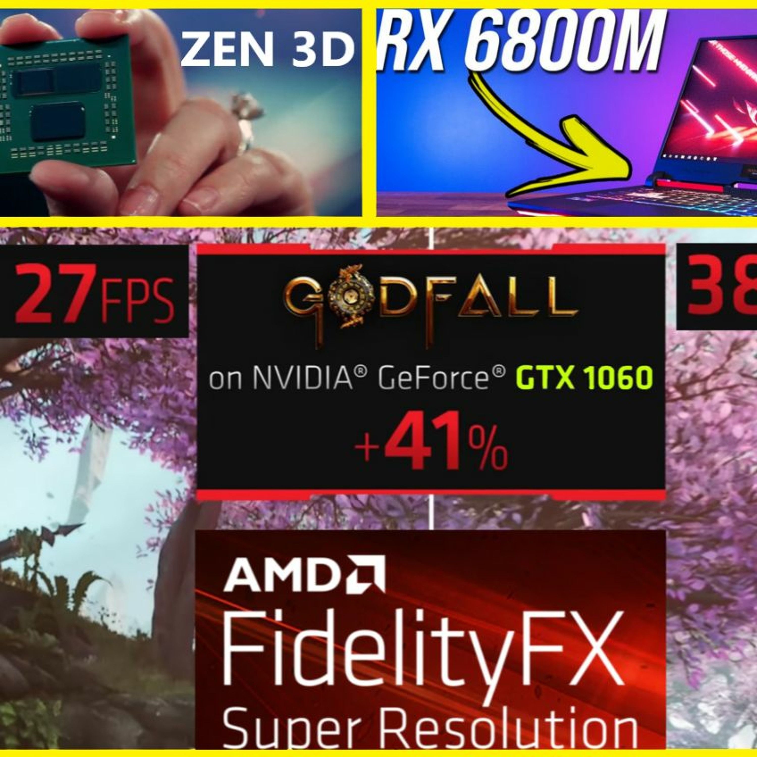 103. AMD FSR, RTX 3070 Ti 8GB at $600, Zen 3D in Q1, RX 6800M Tested | Jarrod’sTech