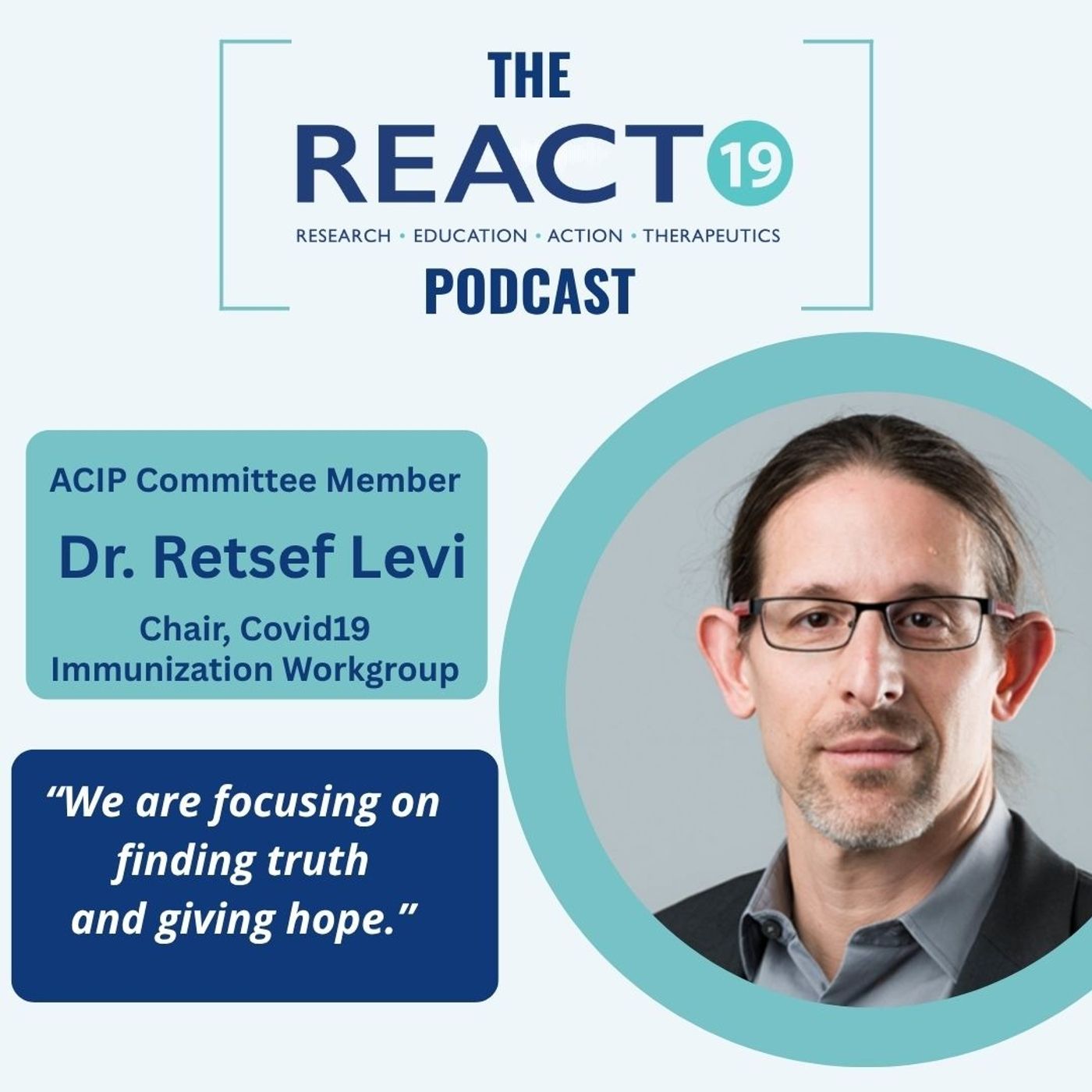 Dr. Retsef Levi | We Need to Give The Vaccine Injured Hope Dr. Retsef Levi | We Need to Give The Vaccine Injured Hope