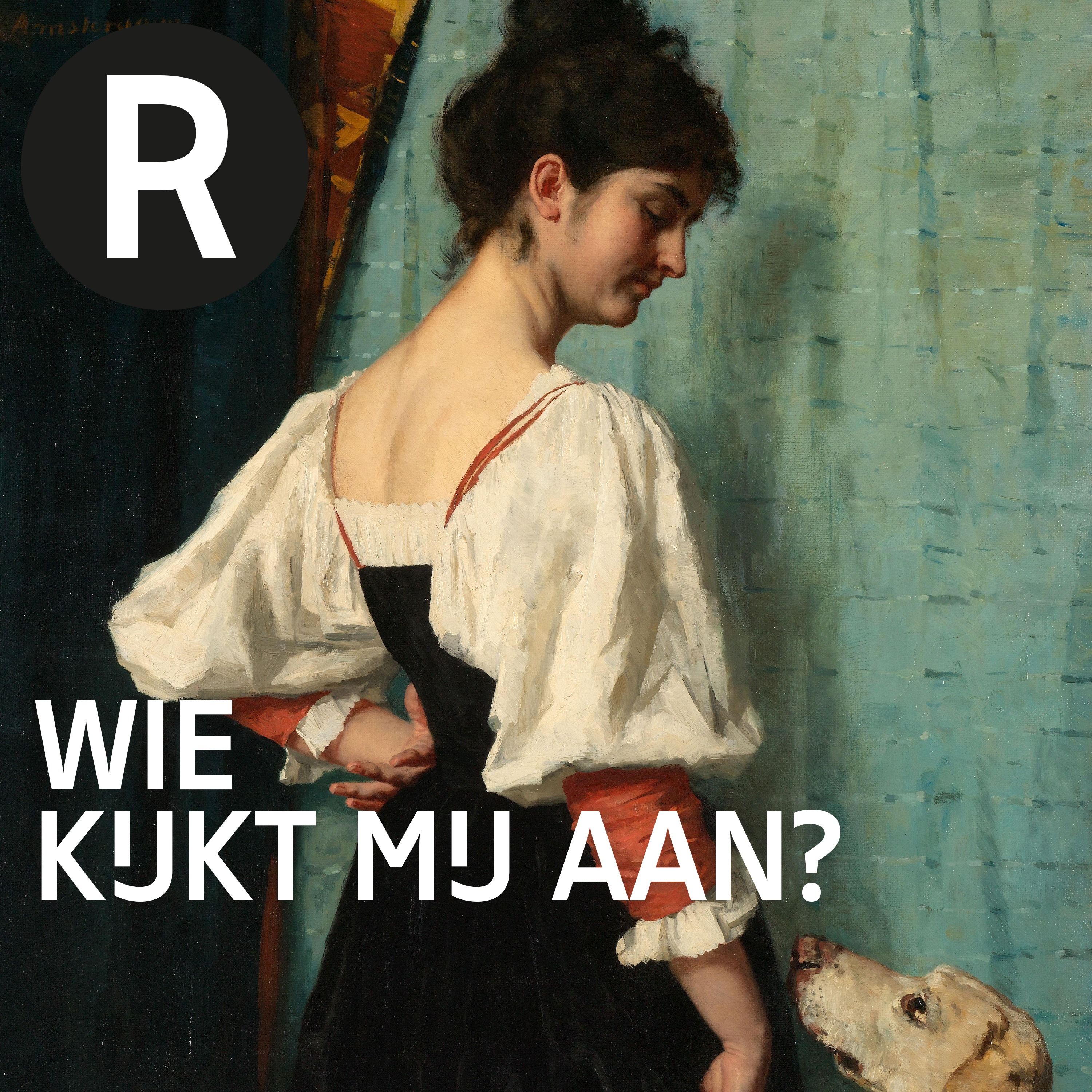 Intiem portret van een Italiaanse vrouw met hond Puck