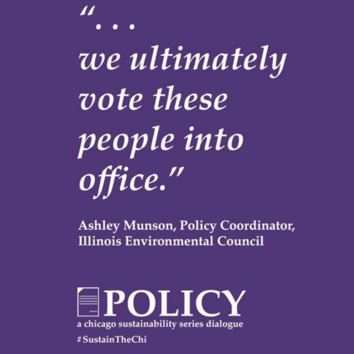 POLICY Dialogue Preview • Ashley Munson (Illinois Environmental Council)