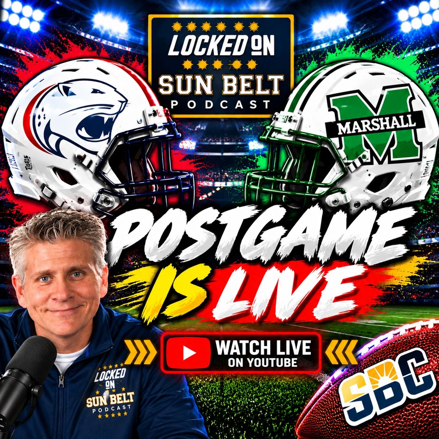 Where Did THAT Defense Come From?! Marshall STUNS South Alabama | Sun Belt Podcast episode artwork
