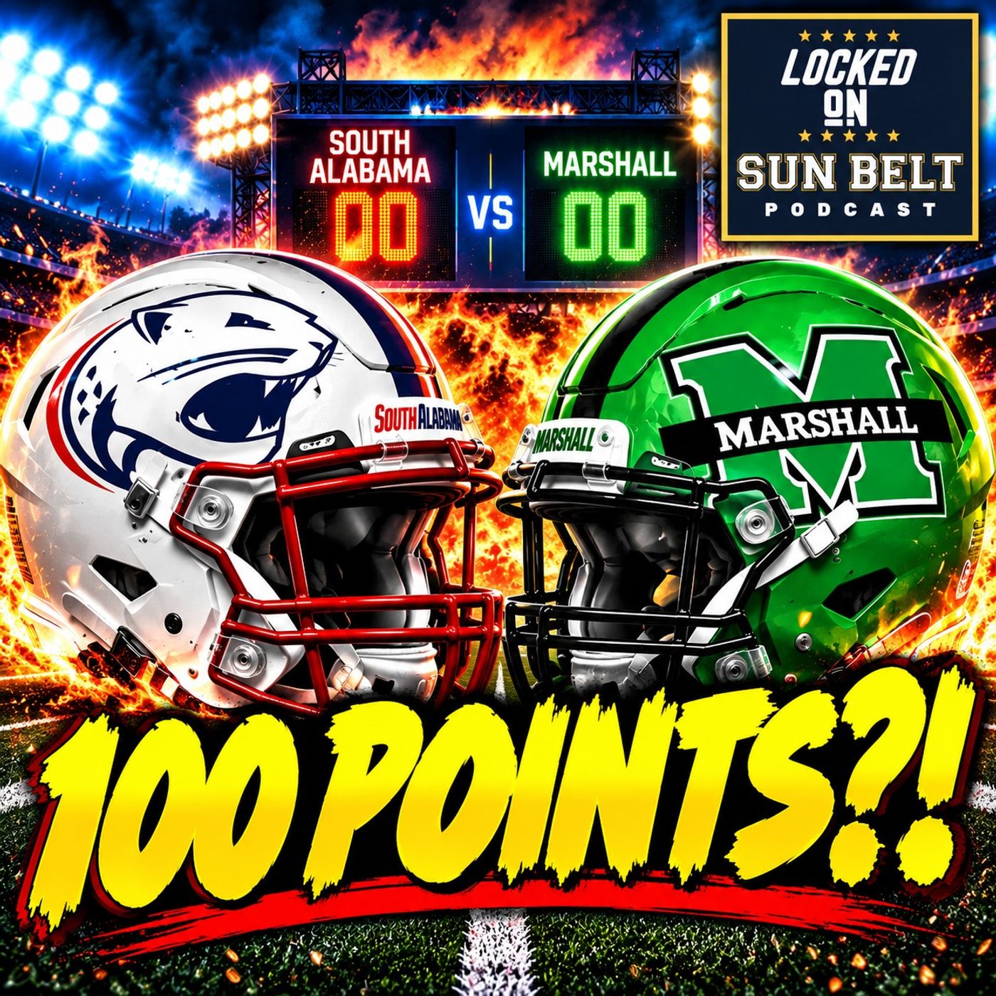 South Alabama vs Marshall: Are We Headed for a 100-POINT SHOOTOUT?! episode artwork