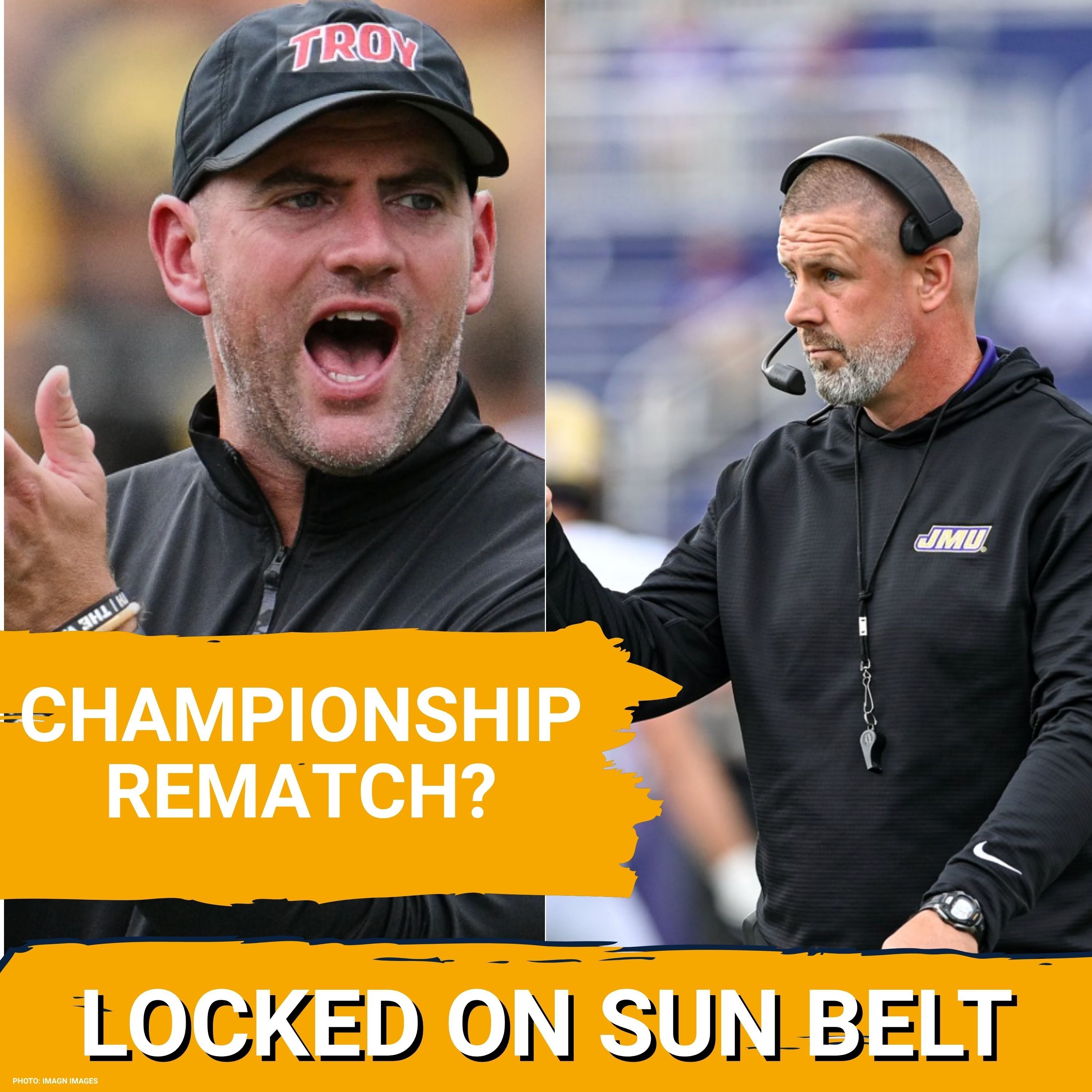 JUICY: Sun Belt Coaches Favor JAMES MADISON and TROY in Dramatic Championship REMATCH? episode artwork