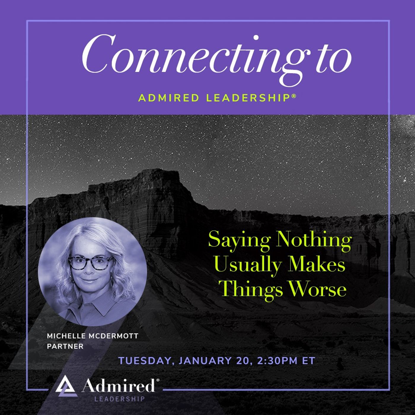 Saying Nothing Usually Makes Things Worse