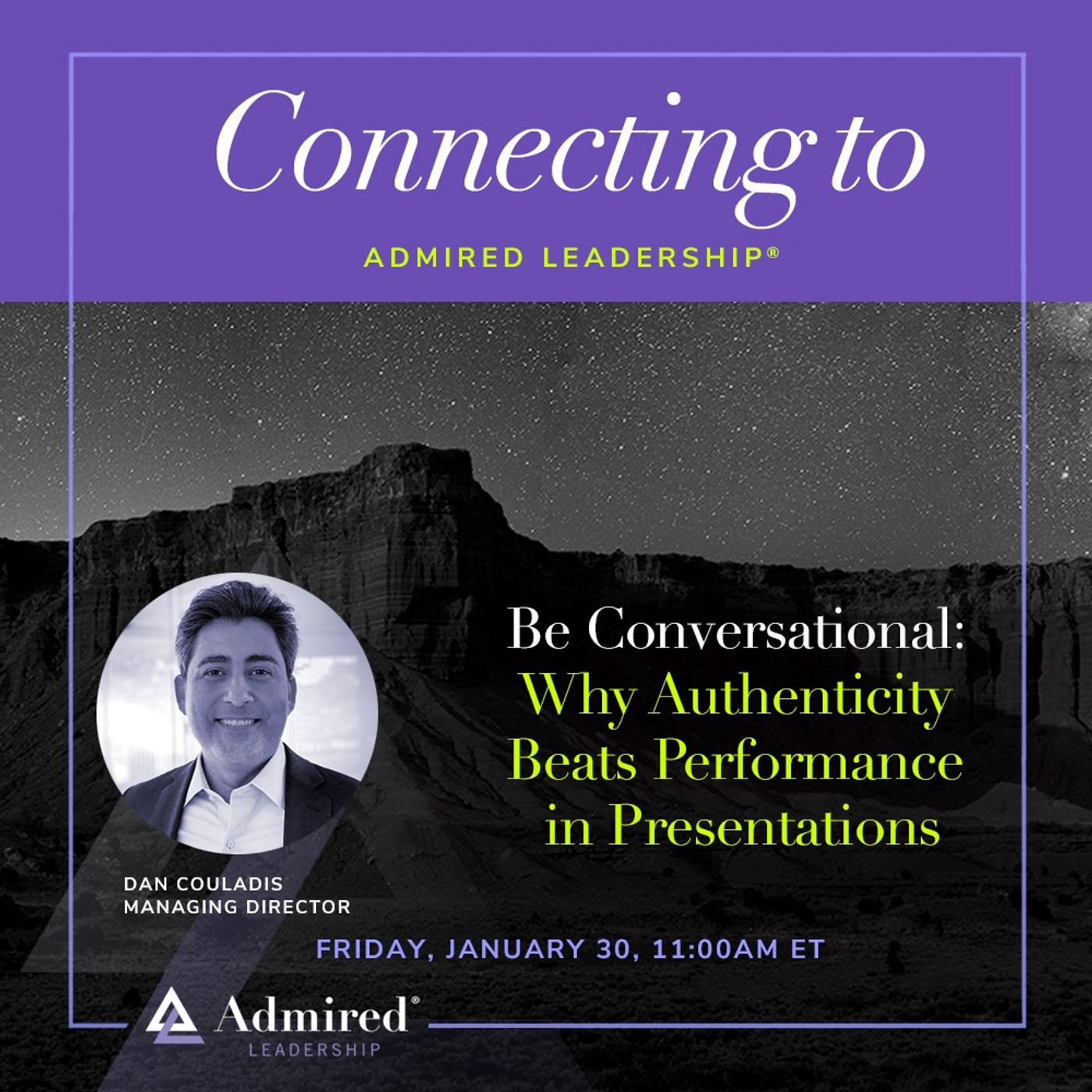 Be Conversational: Why Authenticity Beats Performance in Presentations Be Conversational: Why Authenticity Beats Performance in Presentations
