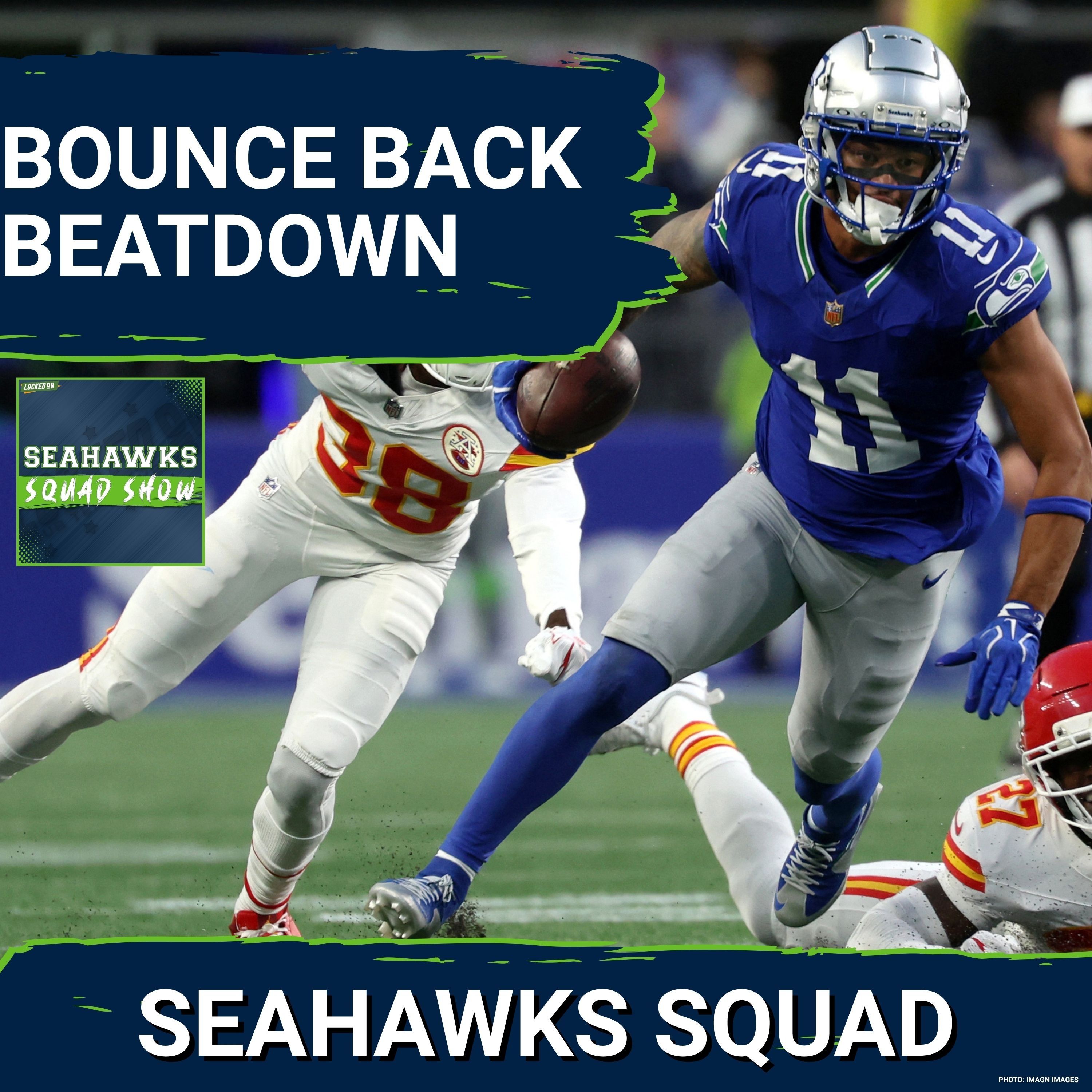 SEAHAWKS SQUAD SHOW: Hawks BOUNCE BACK and BEATDOWN Chiefs in Sunday Night Victory episode artwork