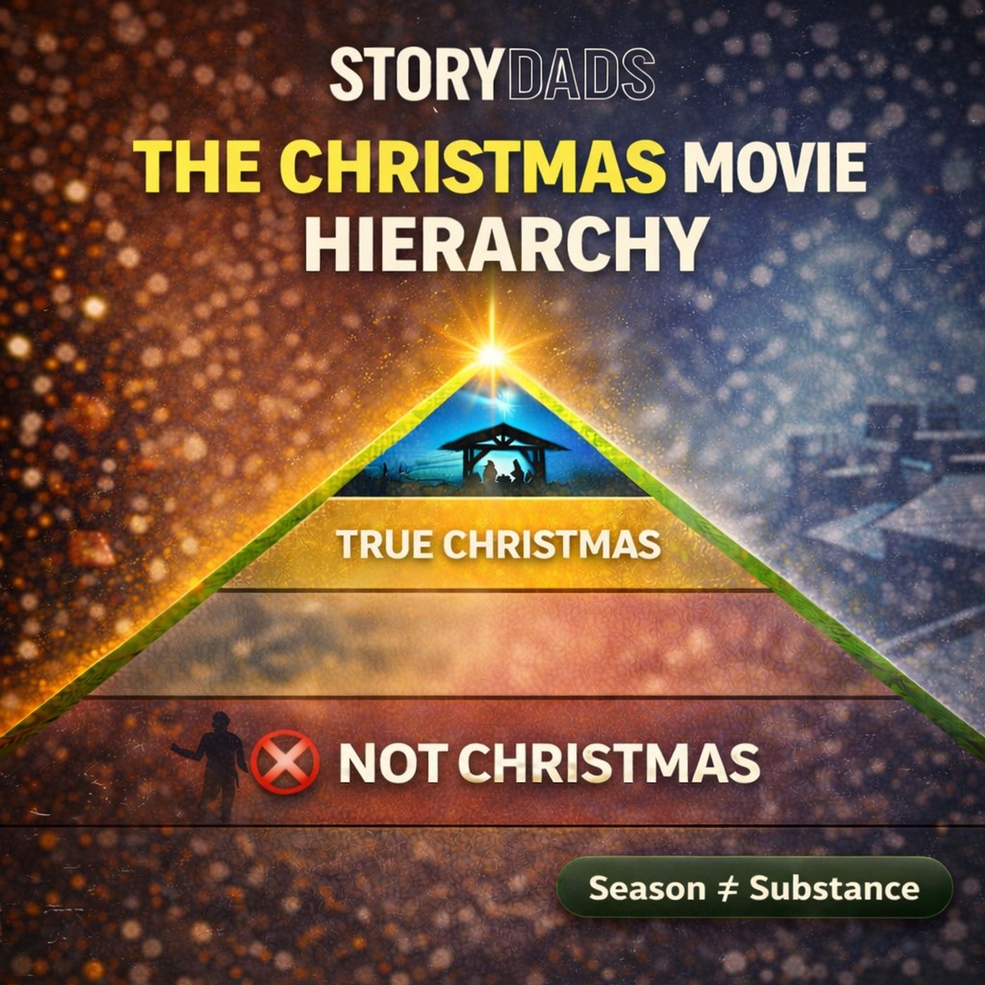 The Christmas Movie Hierarchy: Sacred, Seasonal, and Heretical | The StoryDads Podcast EP36 episode artwork