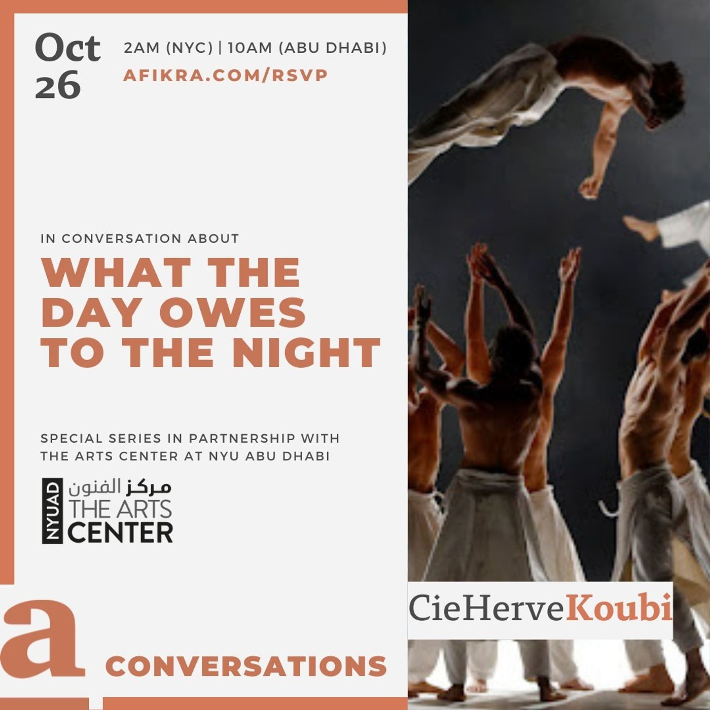 What The Day Owes To The Night | Hervé Koubi at the NYUAD Arts Center