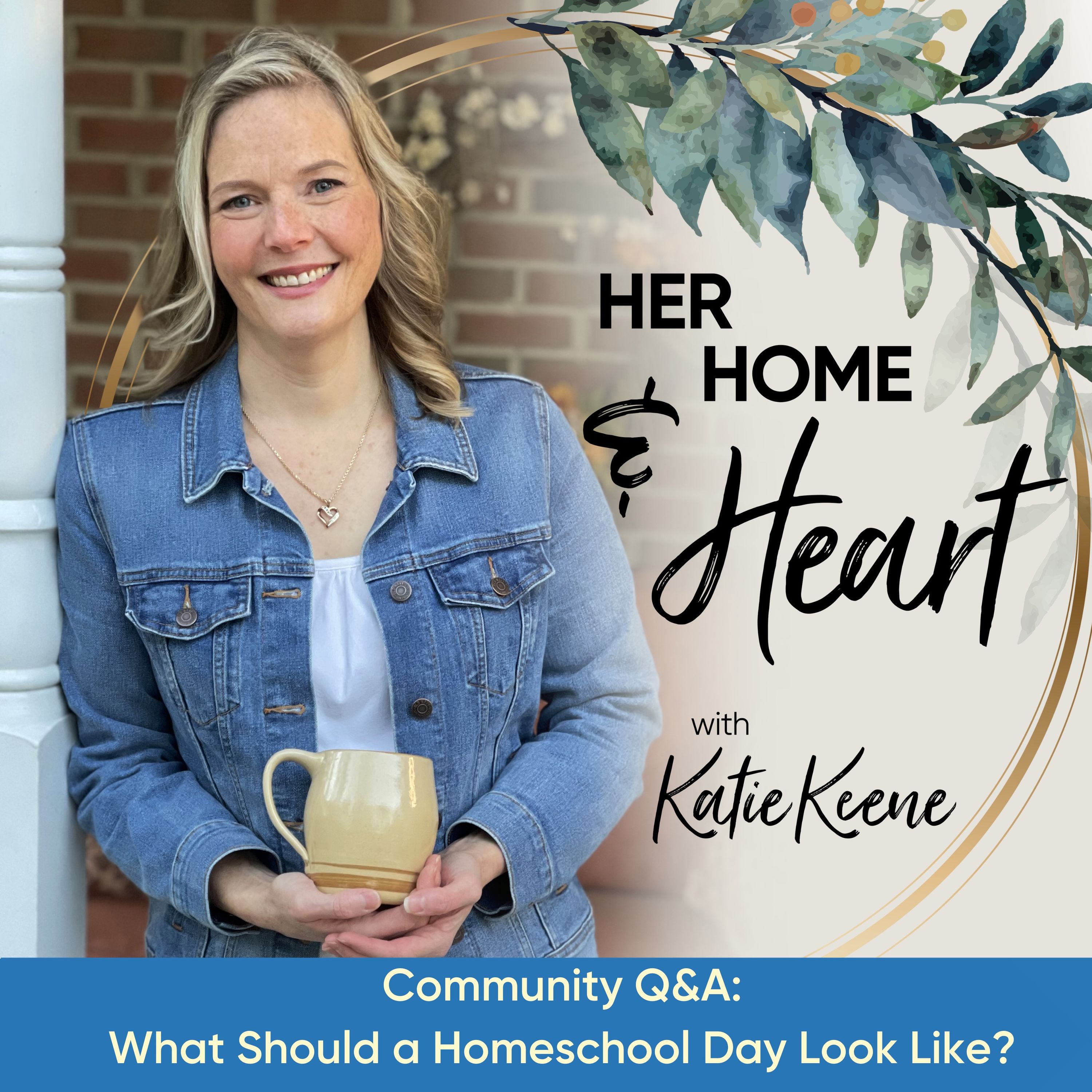 HER HOME & HEART / Simplifying Routines for Overwhelmed Christian Homeschool Moms Seeking Peace and Joy
