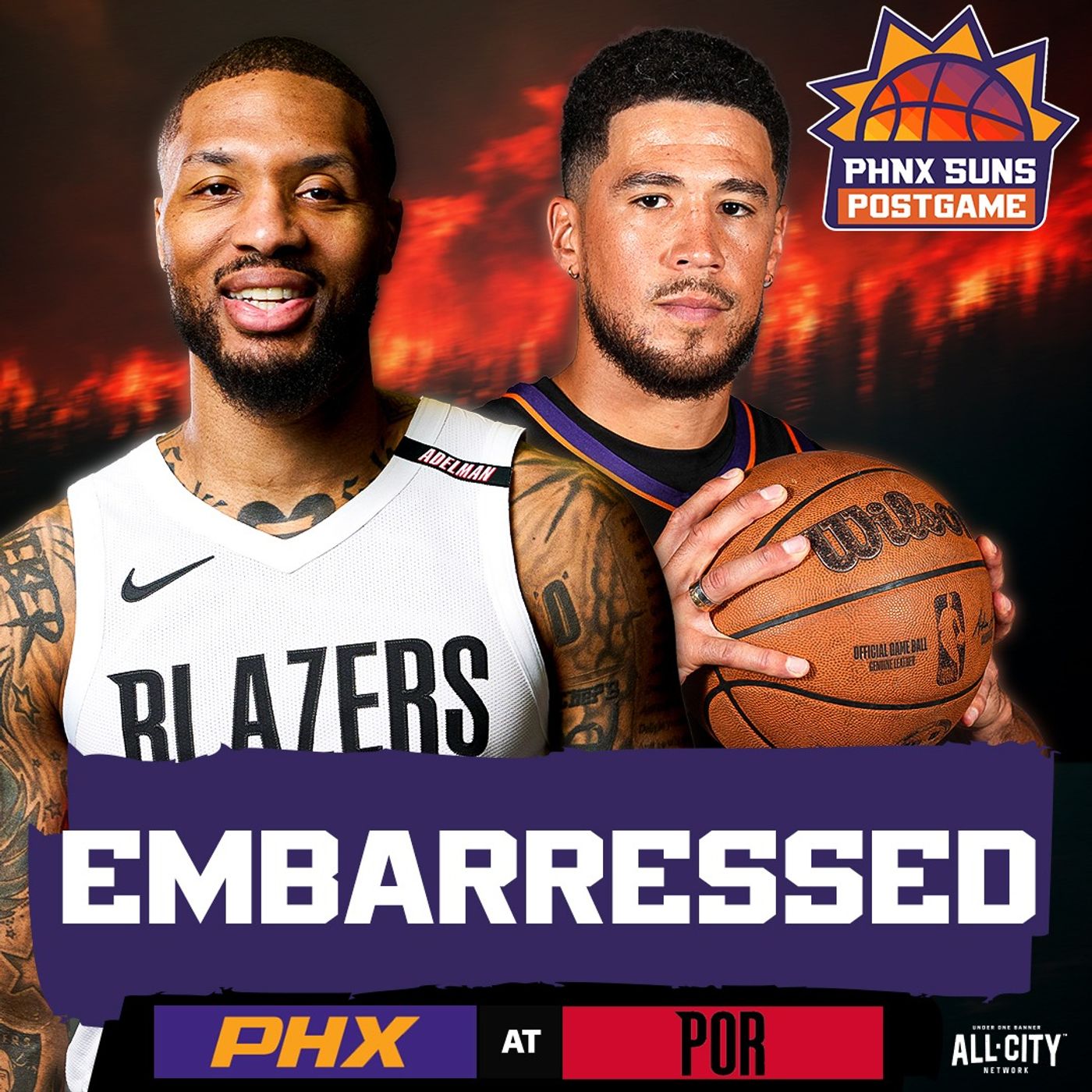 POSTGAME: Phoenix Suns EMBARRASSED By Trail Blazers In Season Opening Loss episode artwork
