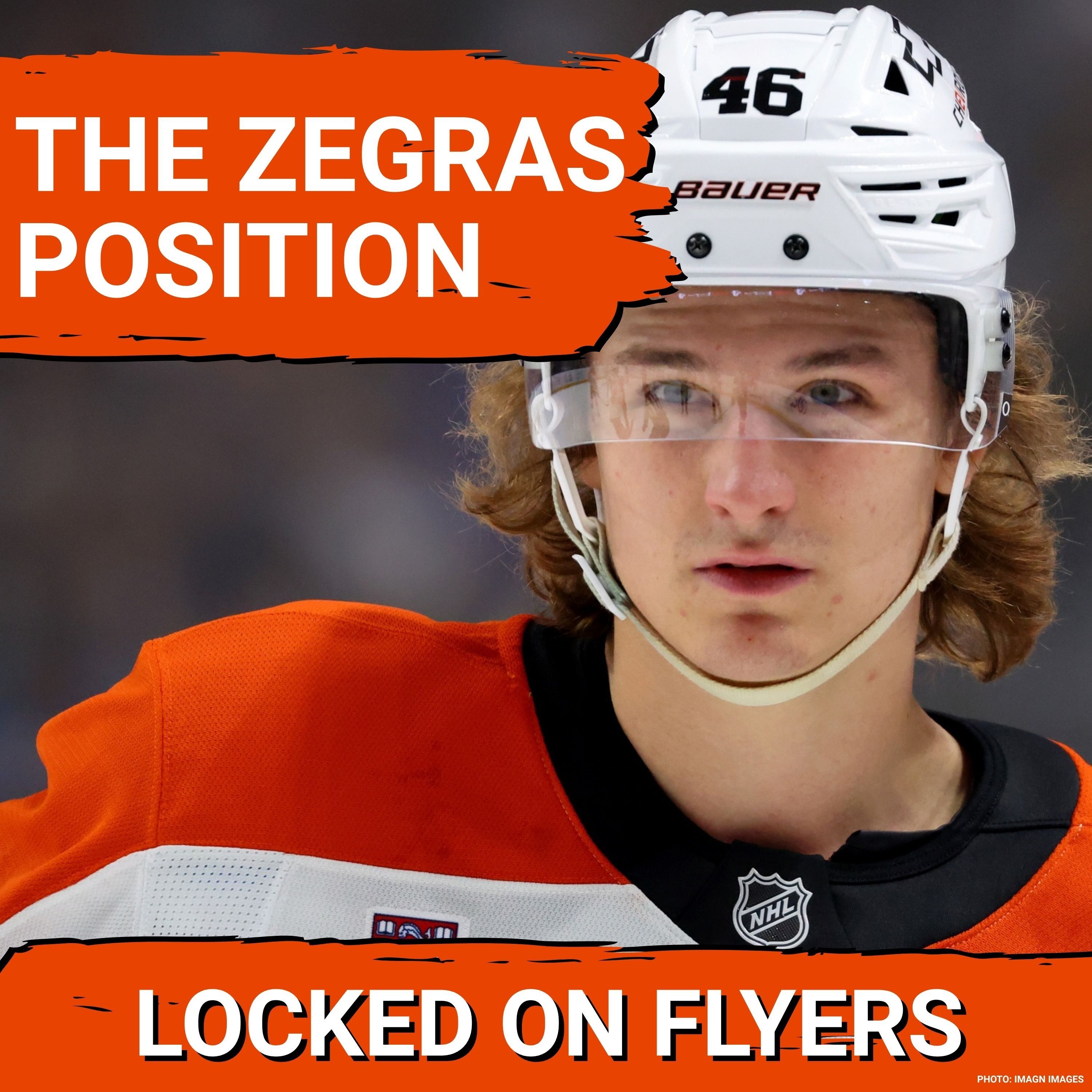 Does his role at Center vs Wing change how Philadelphia Flyers forward Trevor Zegras is viewed? episode artwork