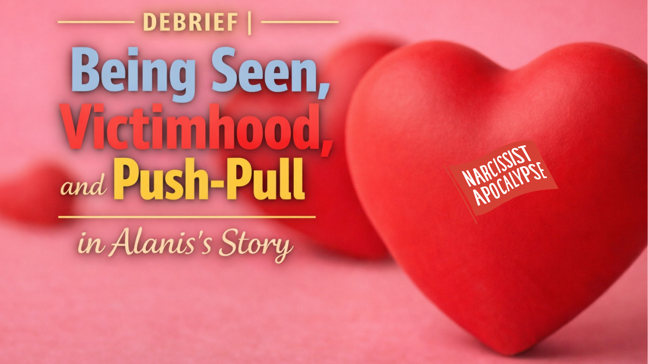 Debrief | Being Seen, Victimhood, and Push-Pull in Alanis’s Story