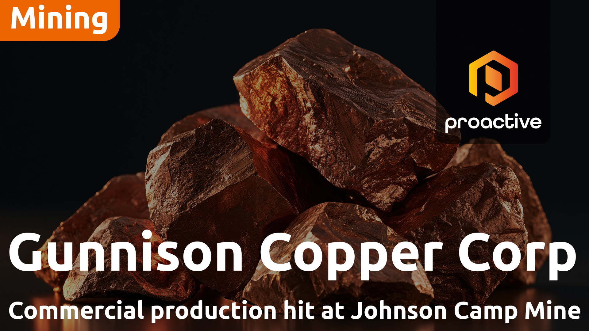 Gunnison Copper appoints new CFO as Johnson Camp enters commercial operations