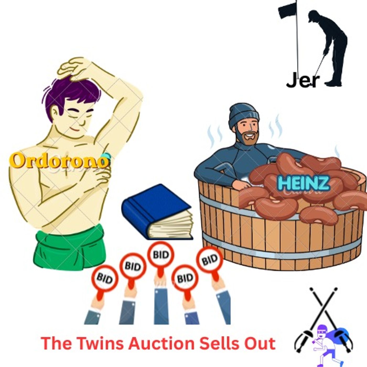 Episode 103- "The Twins Auction Bids Sell Out" or "Highway Robbery Jarmo" (6-24-26) episode artwork