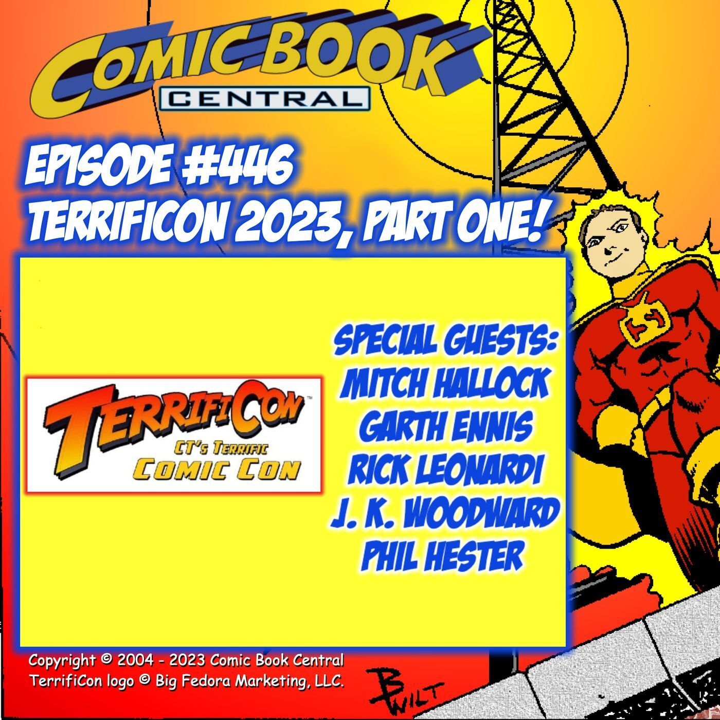 #446: TerrifiCon with Mitch Hallock, Garth Ennis, Rick Leonardi, J.K. Woodward & Phil Hester! episode artwork