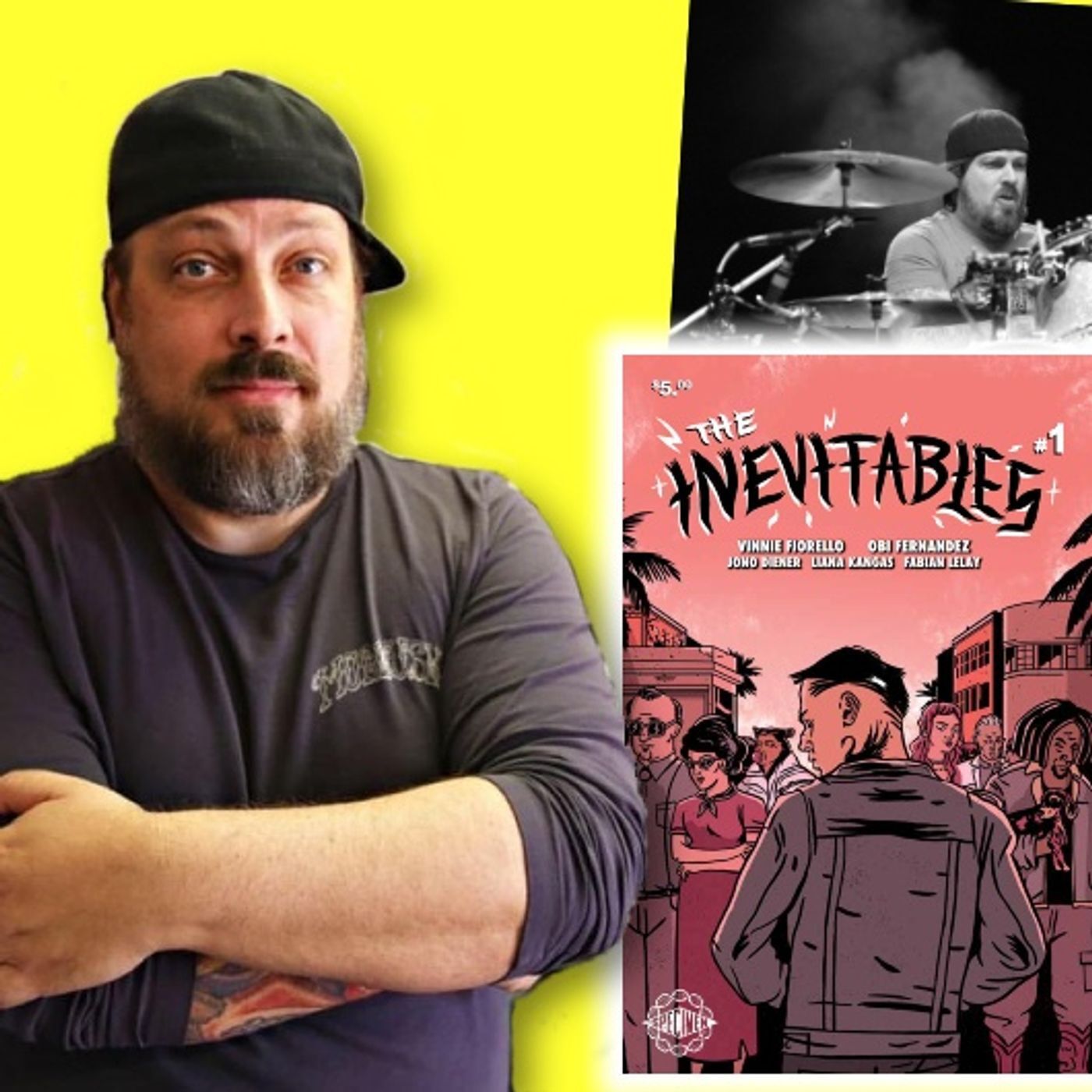 #392: Musician Vinnie Fiorello on his ska punk comic book crossover, The Inevitables! episode artwork