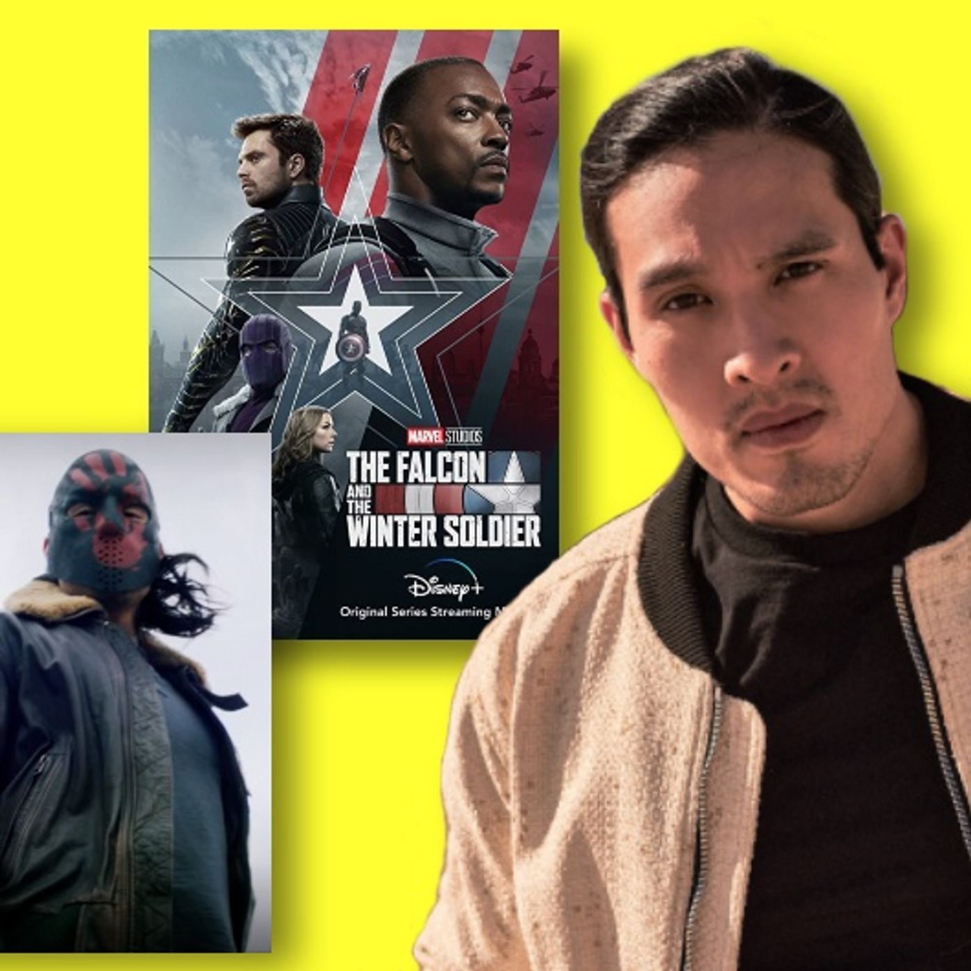 #374: Desmond Chiam from the Disney/Marvel hit The Falcon and the Winter Soldier! episode artwork