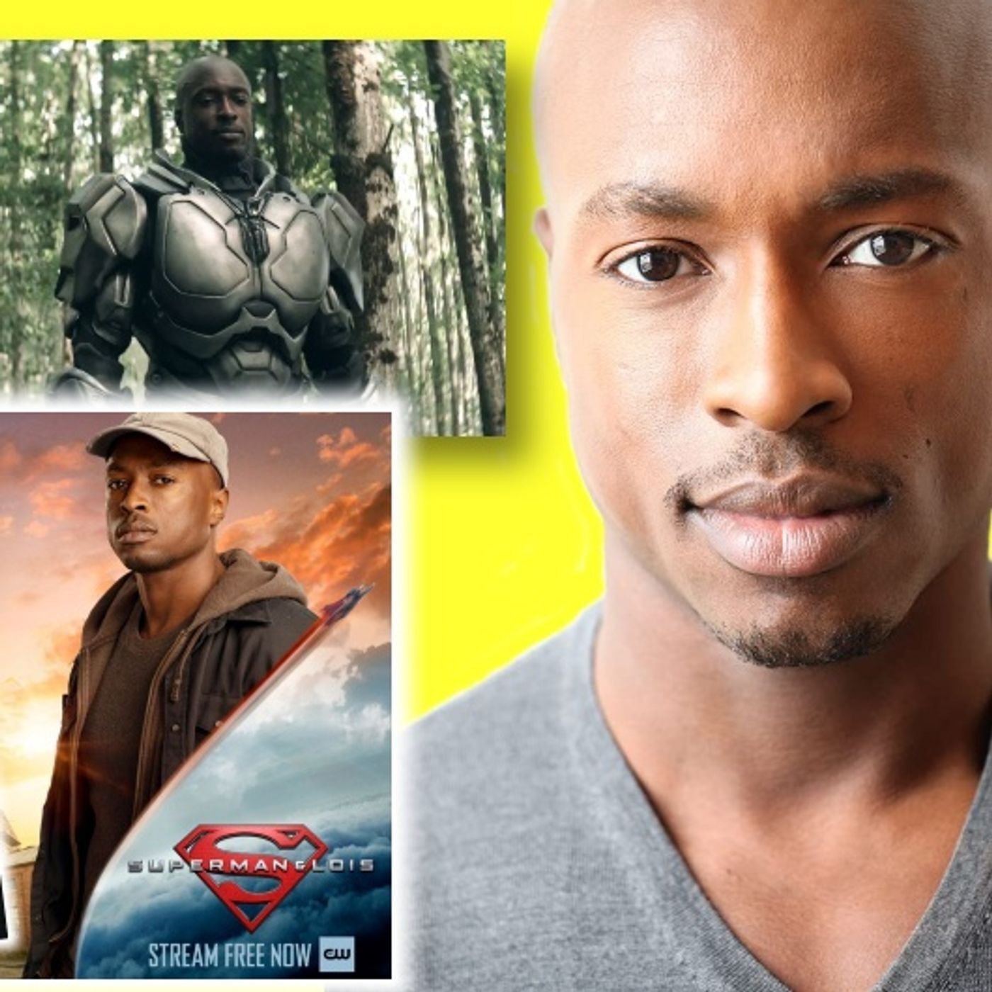 #436: Wolé Parks from Superman & Lois on bringing the superhero Steel to life! episode artwork