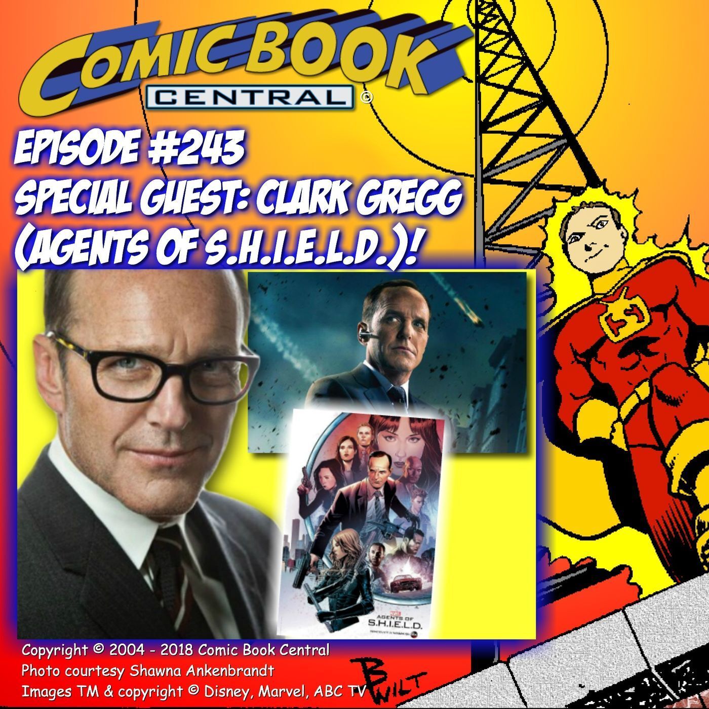 #243: Clark Gregg from Marvel's Agents of SHIELD, Iron Man, Thor & Avengers episode artwork