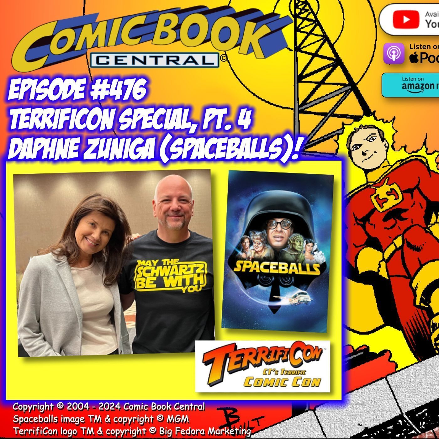 #476: TerrifiCon, pt. 3 with Spaceballs' Daphne Zuniga! episode artwork