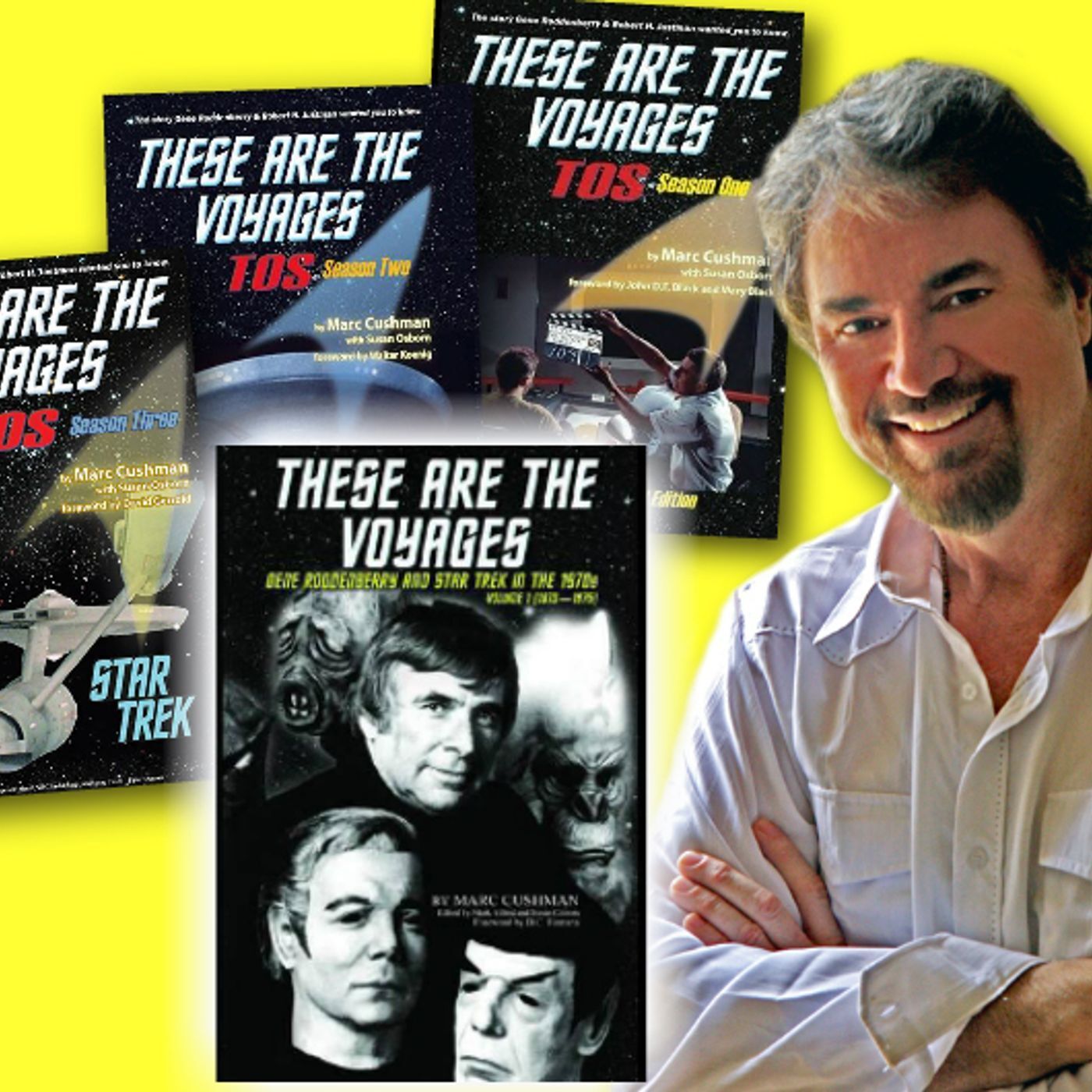 #255: Author and TV historian Marc Cushman is talking Trek with his behind-the-scenes Star Trek books episode artwork