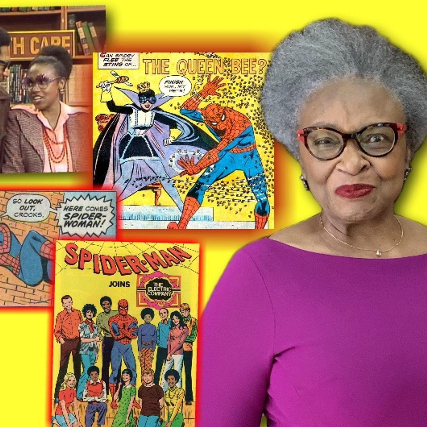 #346: Hattie Winston is here to talk about battling Spider-Man on The Electric Company! episode artwork