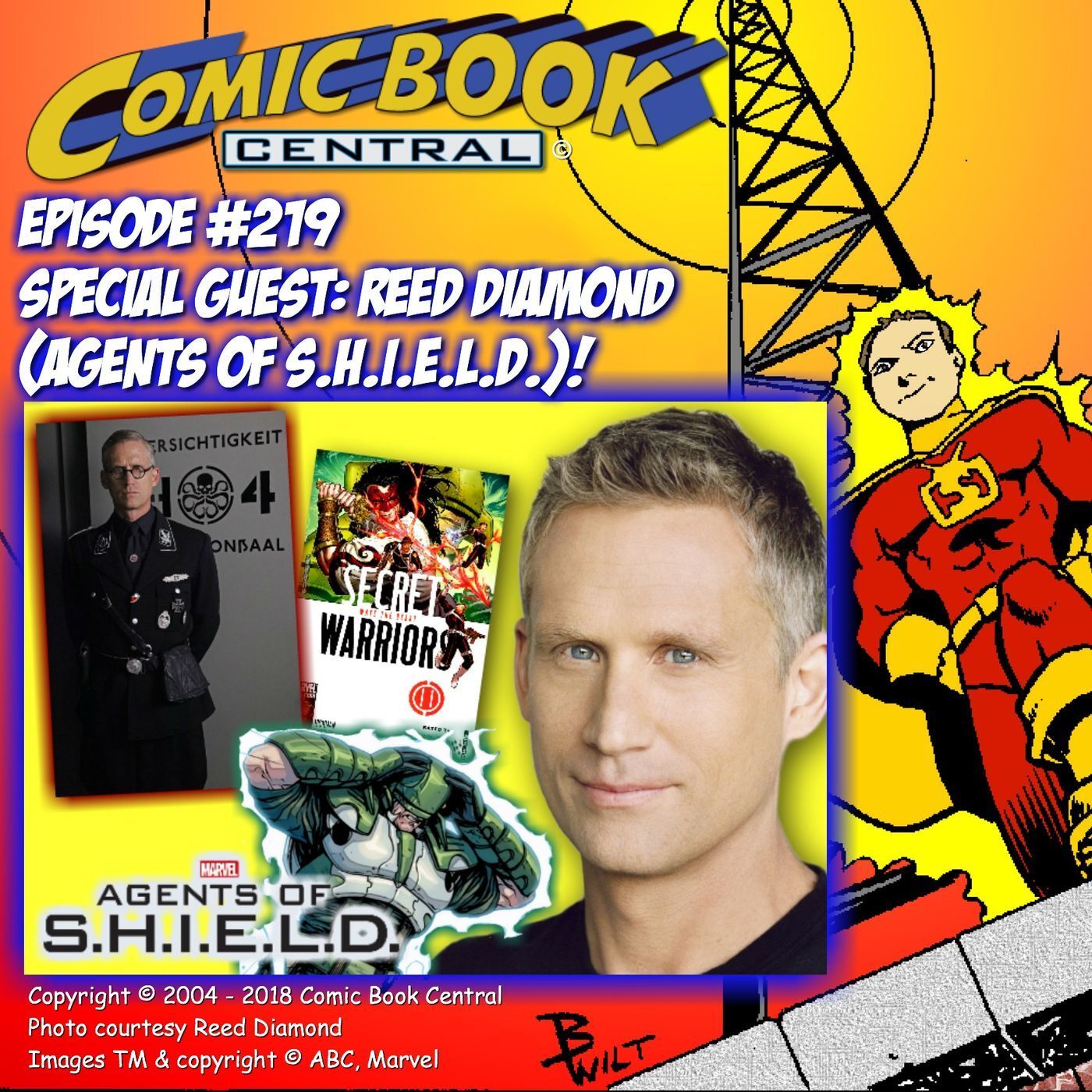 #219: Agents of SHIELD's Reed Diamond talks comics, bad guys, & Marvel Universe episode artwork