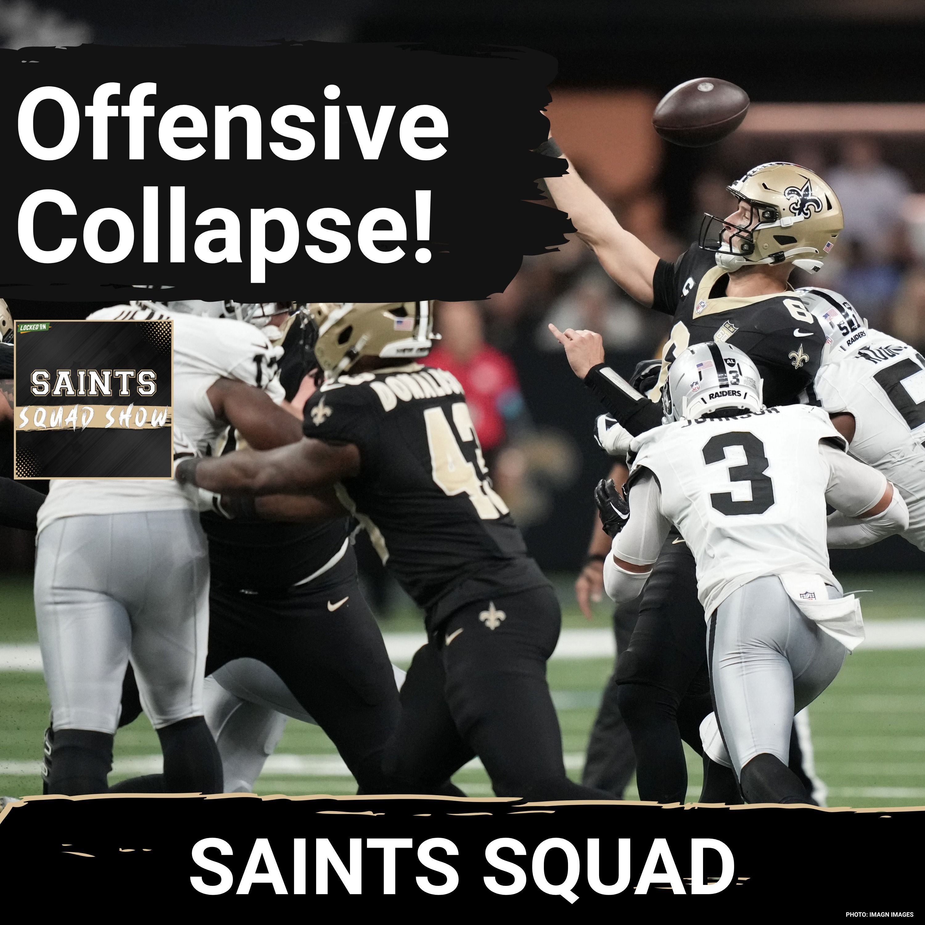 SAINTS SQUAD SHOW: Tyler Shough, Saints Offense's 4th Quarter Collapse Costs Them vs Raiders episode artwork