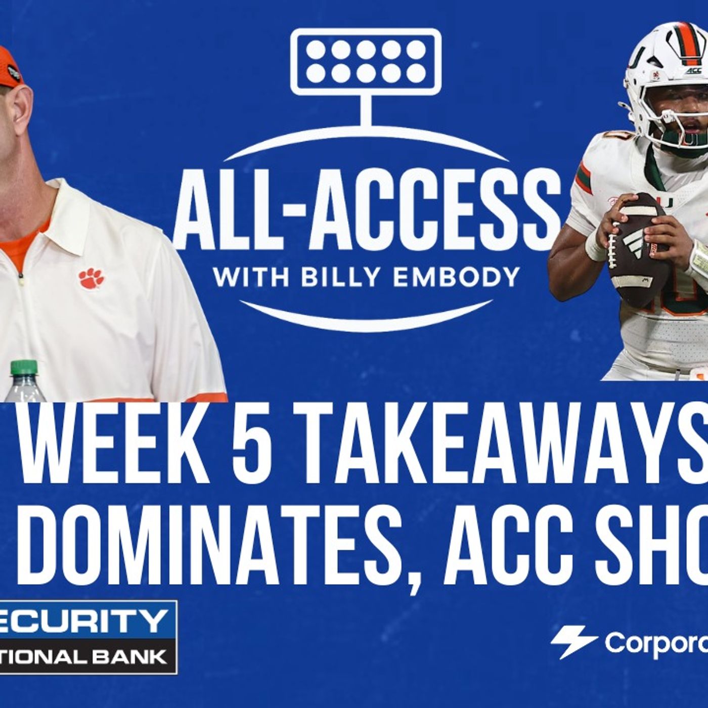 Miami CRUSHES Clemson, NC State bests Louisville, Pitt over Virginia Tech | Week 5 ACC Reactions episode artwork