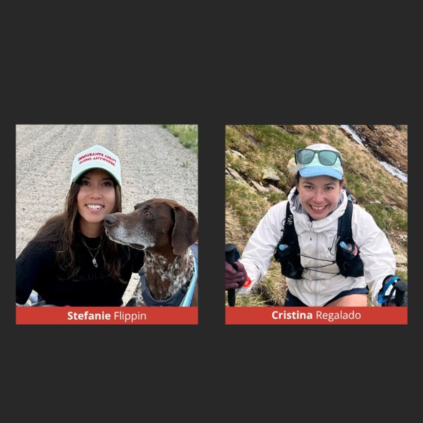 Stefanie Flippin with Cristina Regalado of the Wasatch Trails Collective